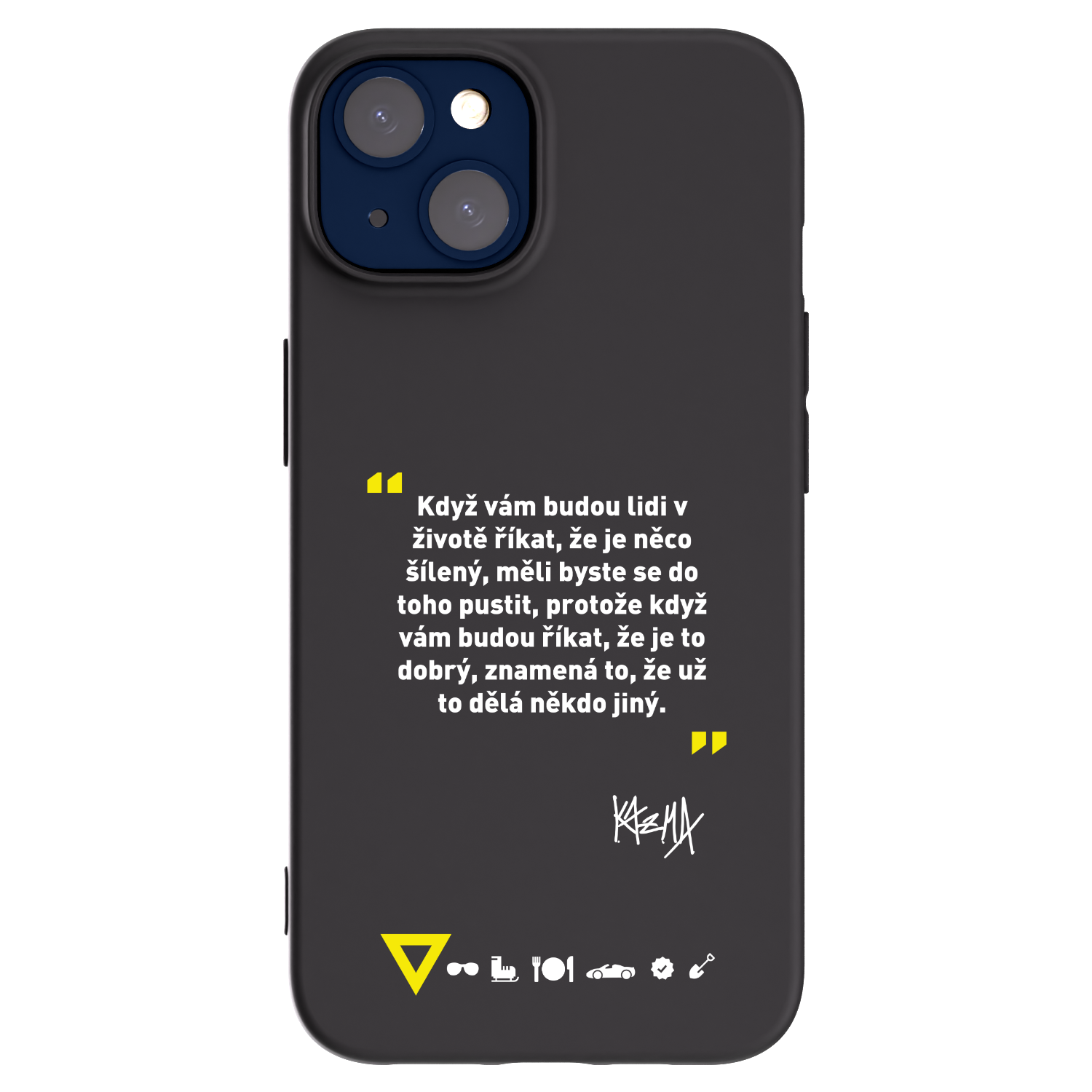 Picasee silikónový čierny obal pre Apple iPhone 14 - Kazma - MĚLI BYSTE SE DO TOHO PUSTIT