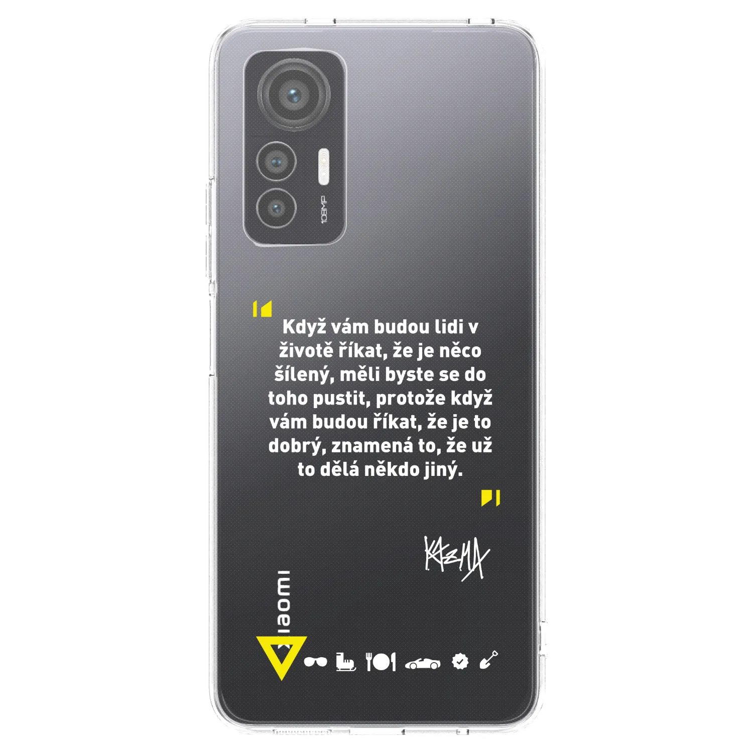 Picasee silikónový prehľadný obal pre Xiaomi 12 Lite - Kazma - MĚLI BYSTE SE DO TOHO PUSTIT