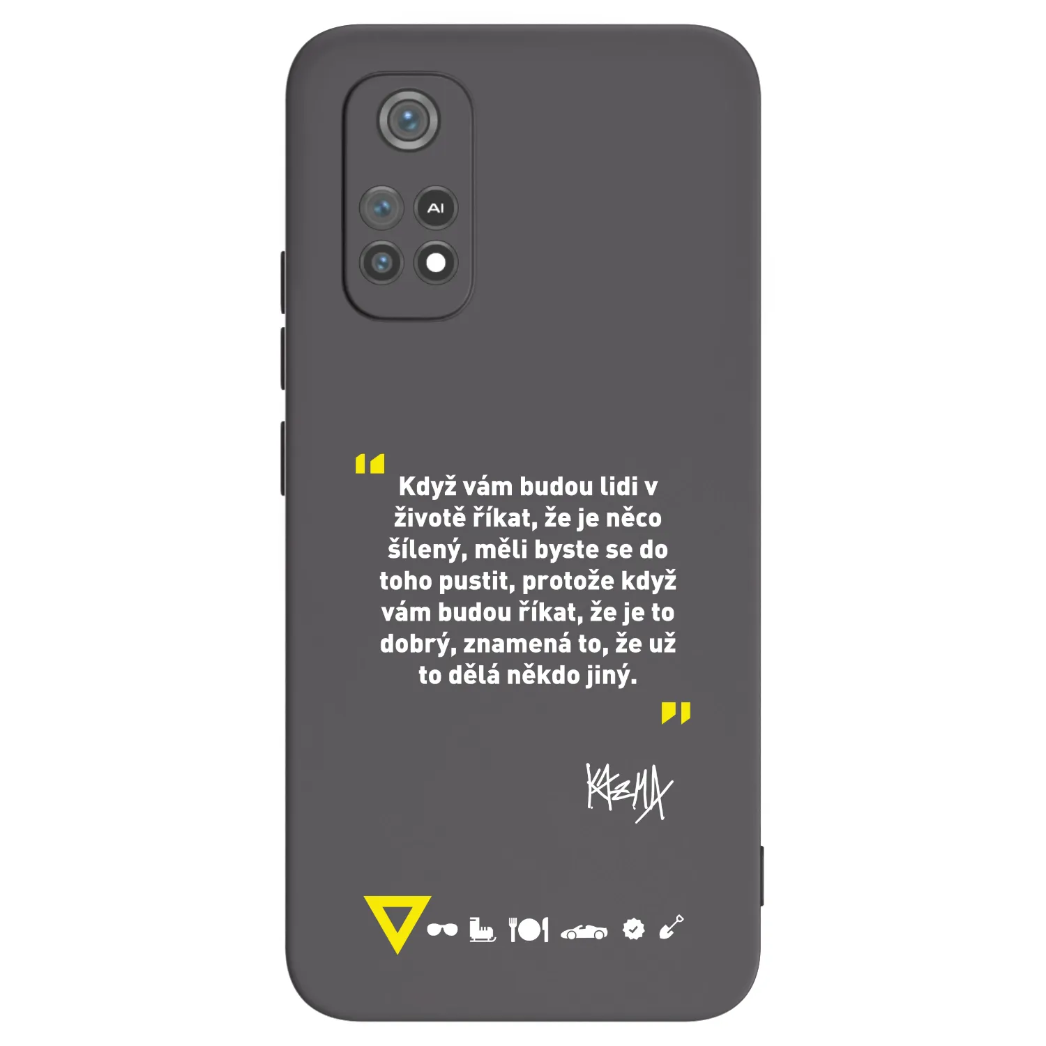 Silikónový čierny obal pre Xiaomi Poco M4 Pro - Kazma - MĚLI BYSTE SE DO TOHO PUSTIT