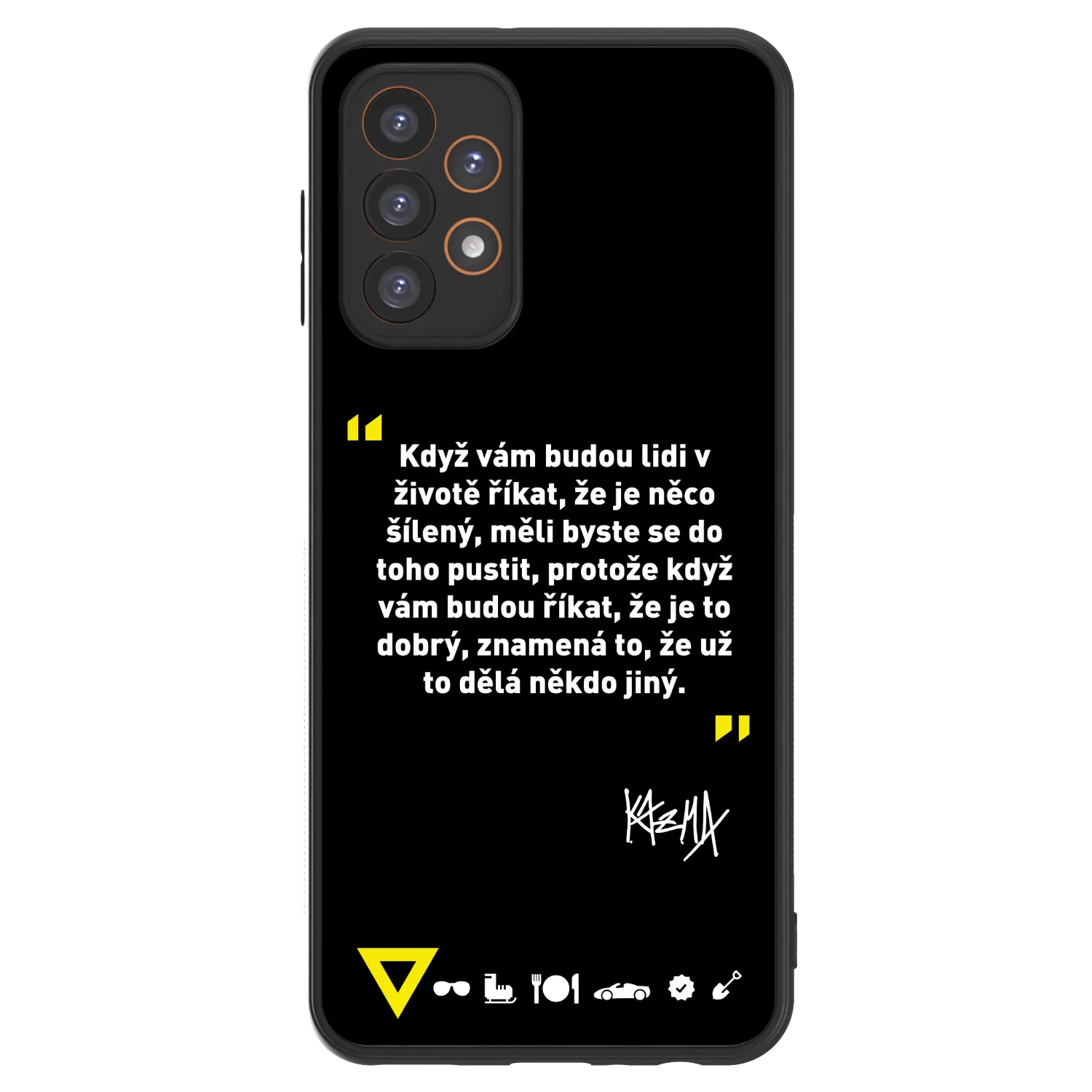 Picasee ULTIMATE CASE pro Samsung Galaxy A23 A235F 4G - Kazma - MĚLI BYSTE SE DO TOHO PUSTIT