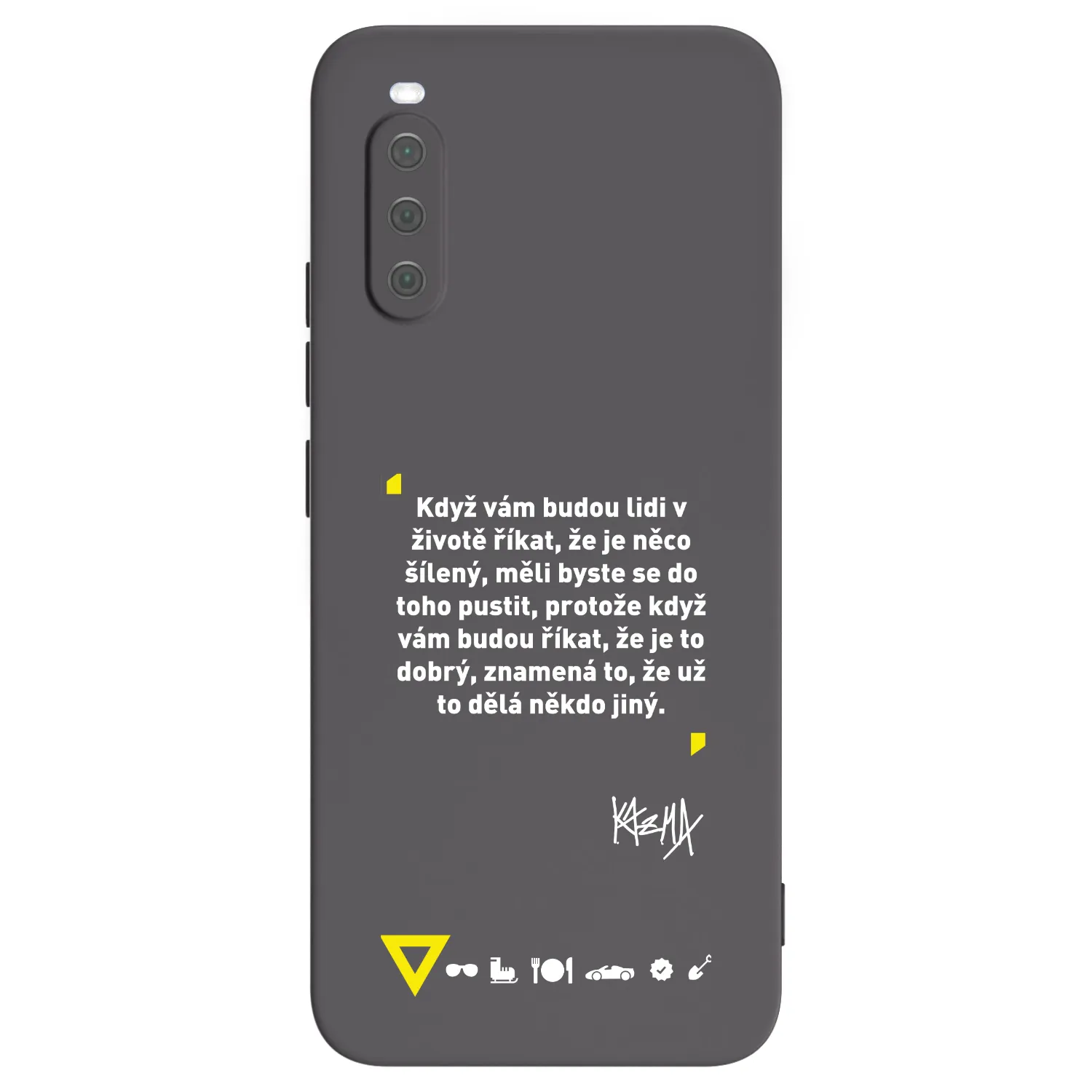 Picasee silikónový čierny obal pre Sony Xperia 10 III - Kazma - MĚLI BYSTE SE DO TOHO PUSTIT