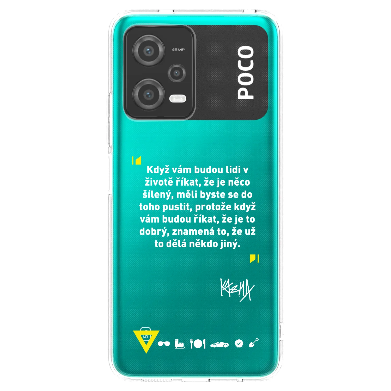 Picasee silikónový prehľadný obal pre Xiaomi Poco X5 - Kazma - MĚLI BYSTE SE DO TOHO PUSTIT