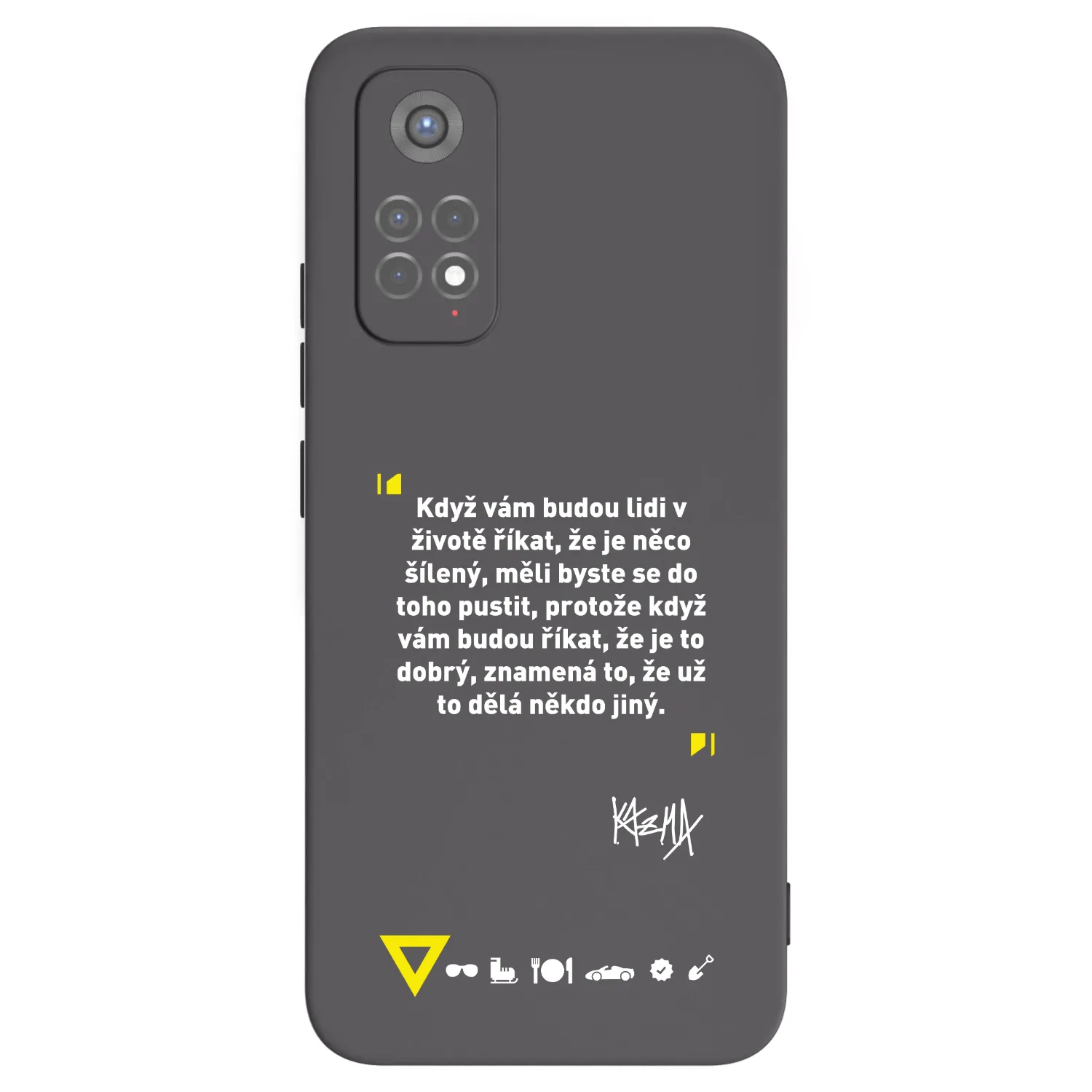 Picasee silikónový čierny obal pre Xiaomi Redmi Note 11S 5G - Kazma - MĚLI BYSTE SE DO TOHO PUSTIT