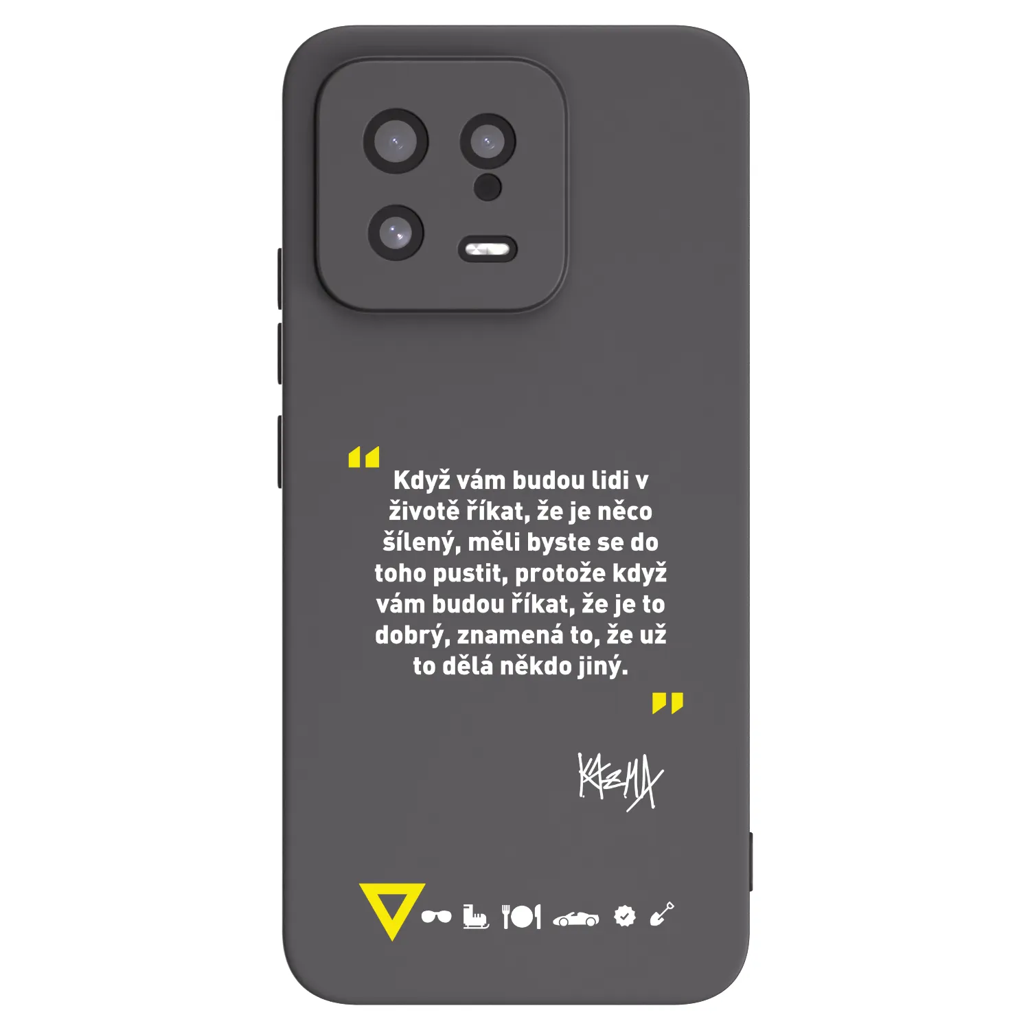 Silikónový čierny obal pre Xiaomi 13 - Kazma - MĚLI BYSTE SE DO TOHO PUSTIT