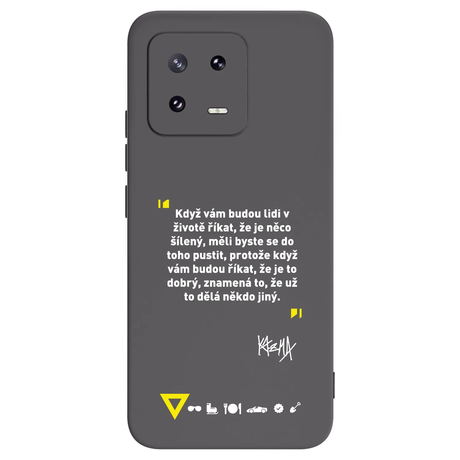 Picasee silikónový čierny obal pre Xiaomi 13 Pro - Kazma - MĚLI BYSTE SE DO TOHO PUSTIT