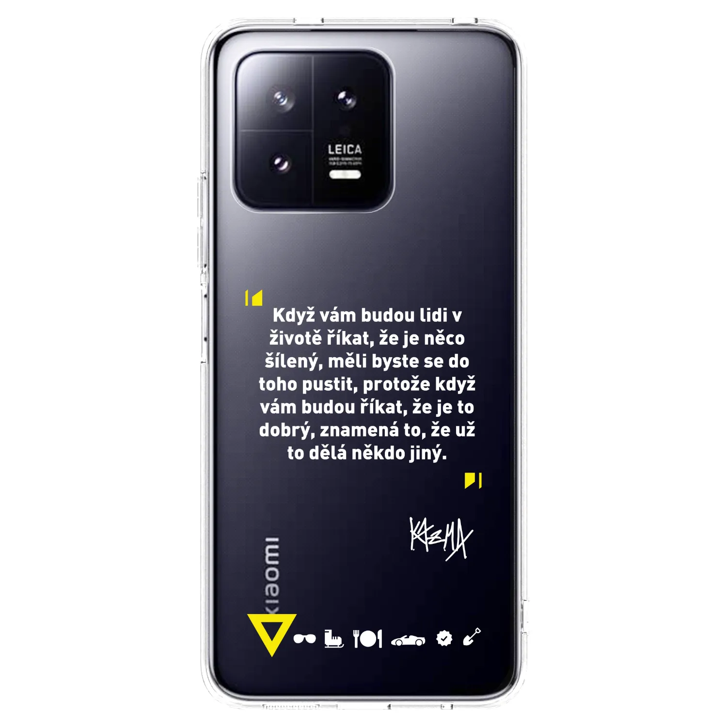 Picasee silikónový prehľadný obal pre Xiaomi 13 Pro - Kazma - MĚLI BYSTE SE DO TOHO PUSTIT