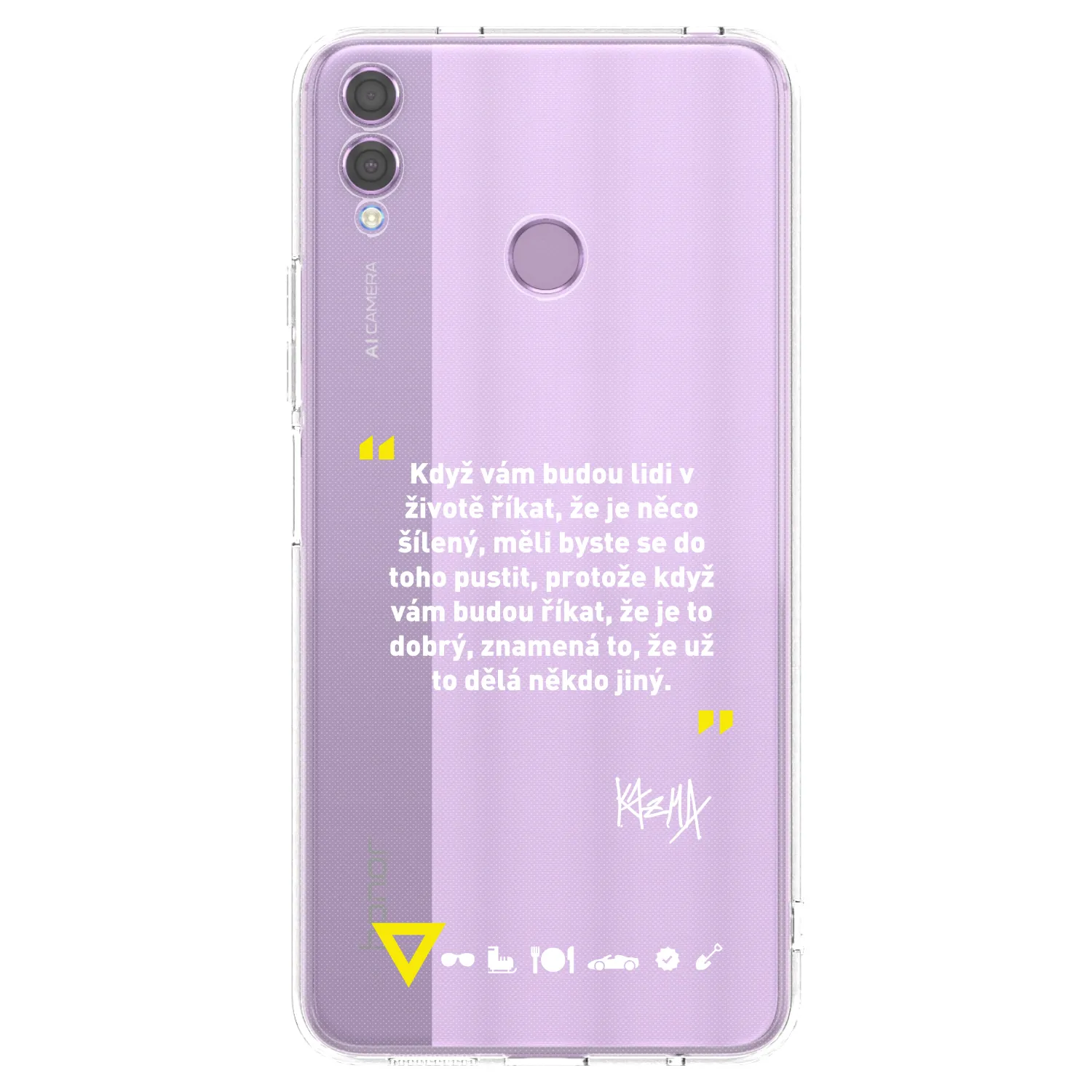 Silikónový prehľadný obal pre Honor 8X - Kazma - MĚLI BYSTE SE DO TOHO PUSTIT