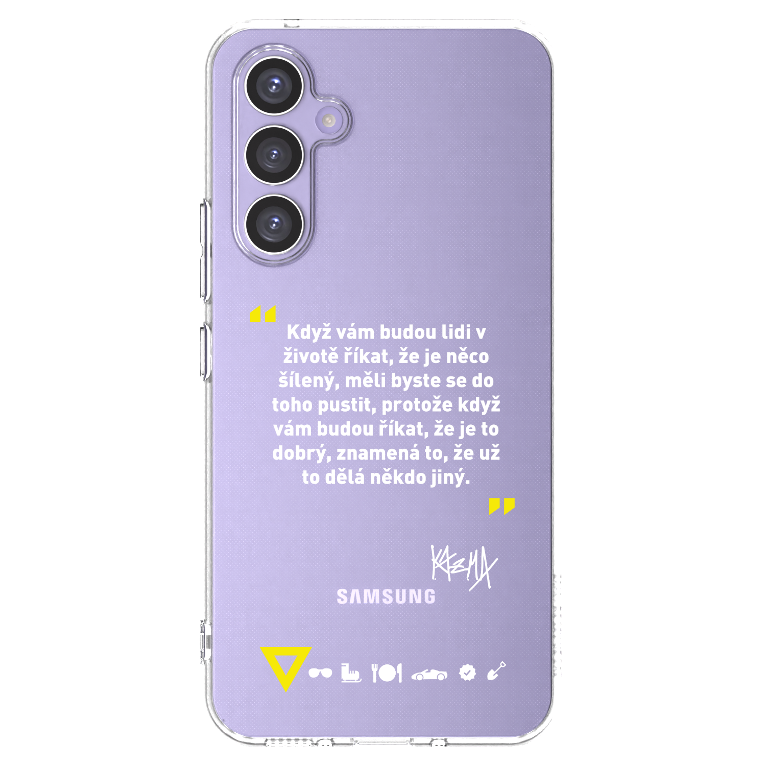 Picasee silikónový prehľadný obal pre Samsung Galaxy A54 5G A546B - Kazma - MĚLI BYSTE SE DO TOHO PUSTIT