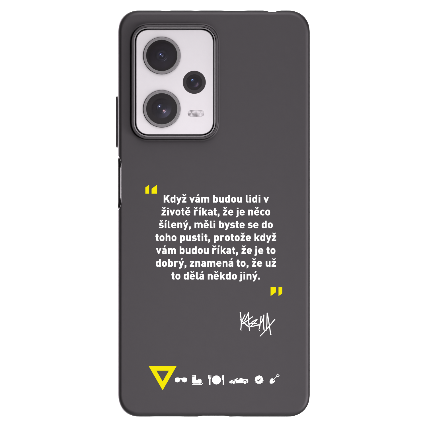 Picasee silikónový čierny obal pre Xiaomi Redmi Note 12 Pro+ 5G - Kazma - MĚLI BYSTE SE DO TOHO PUSTIT