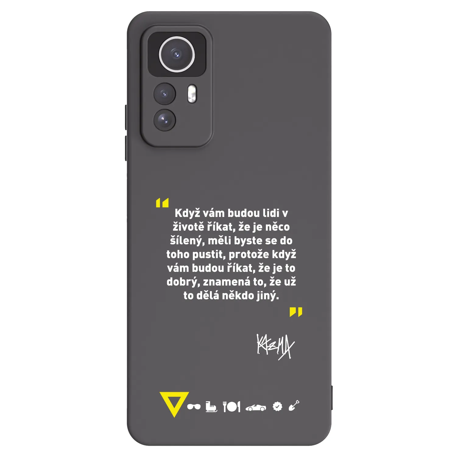 Picasee silikónový čierny obal pre Xiaomi Redmi Note 12S - Kazma - MĚLI BYSTE SE DO TOHO PUSTIT