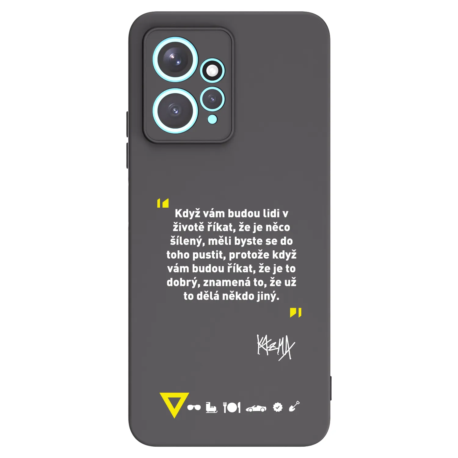Picasee silikónový čierny obal pre Xiaomi Redmi Note 12 4G - Kazma - MĚLI BYSTE SE DO TOHO PUSTIT