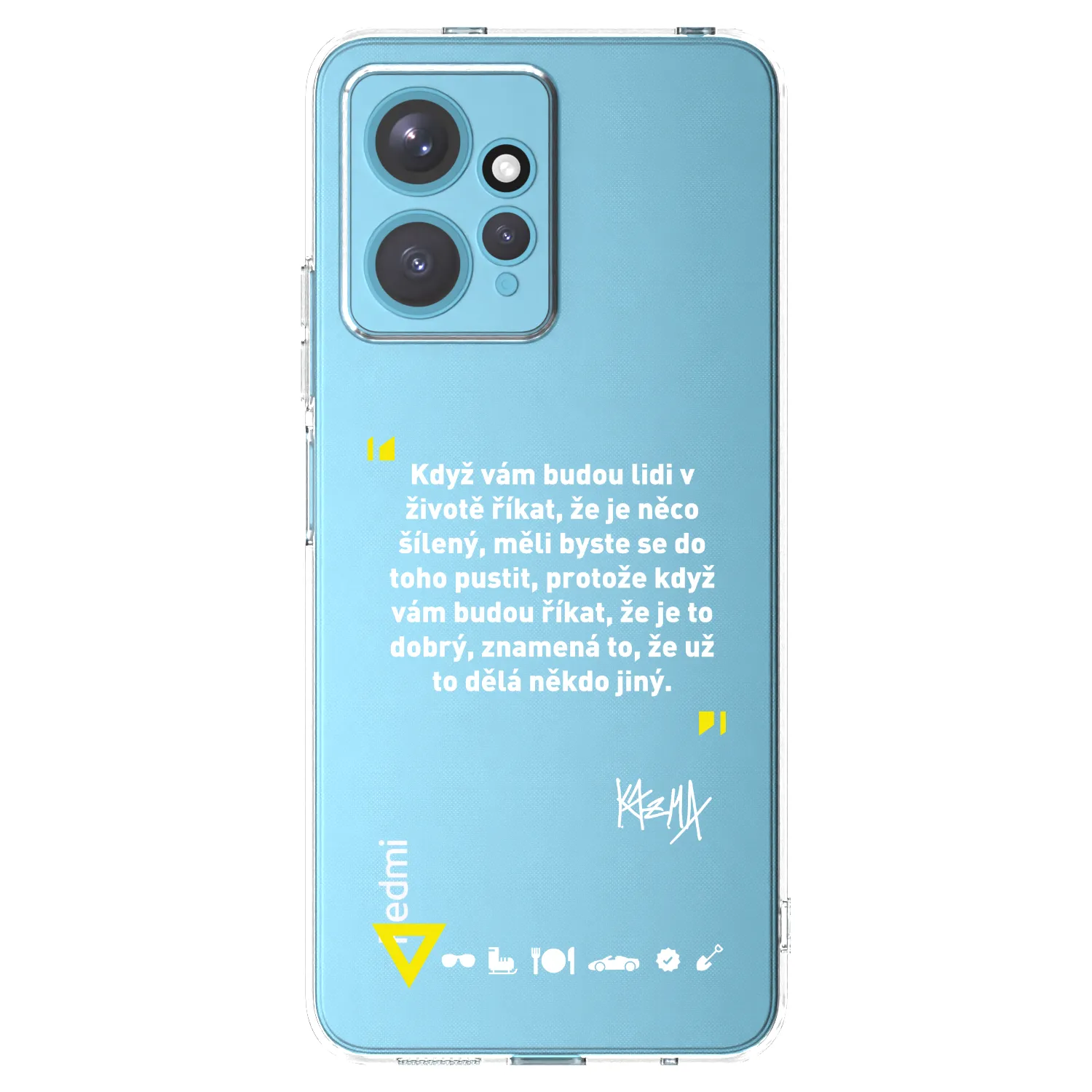 Picasee silikónový prehľadný obal pre Xiaomi Redmi Note 12 4G - Kazma - MĚLI BYSTE SE DO TOHO PUSTIT