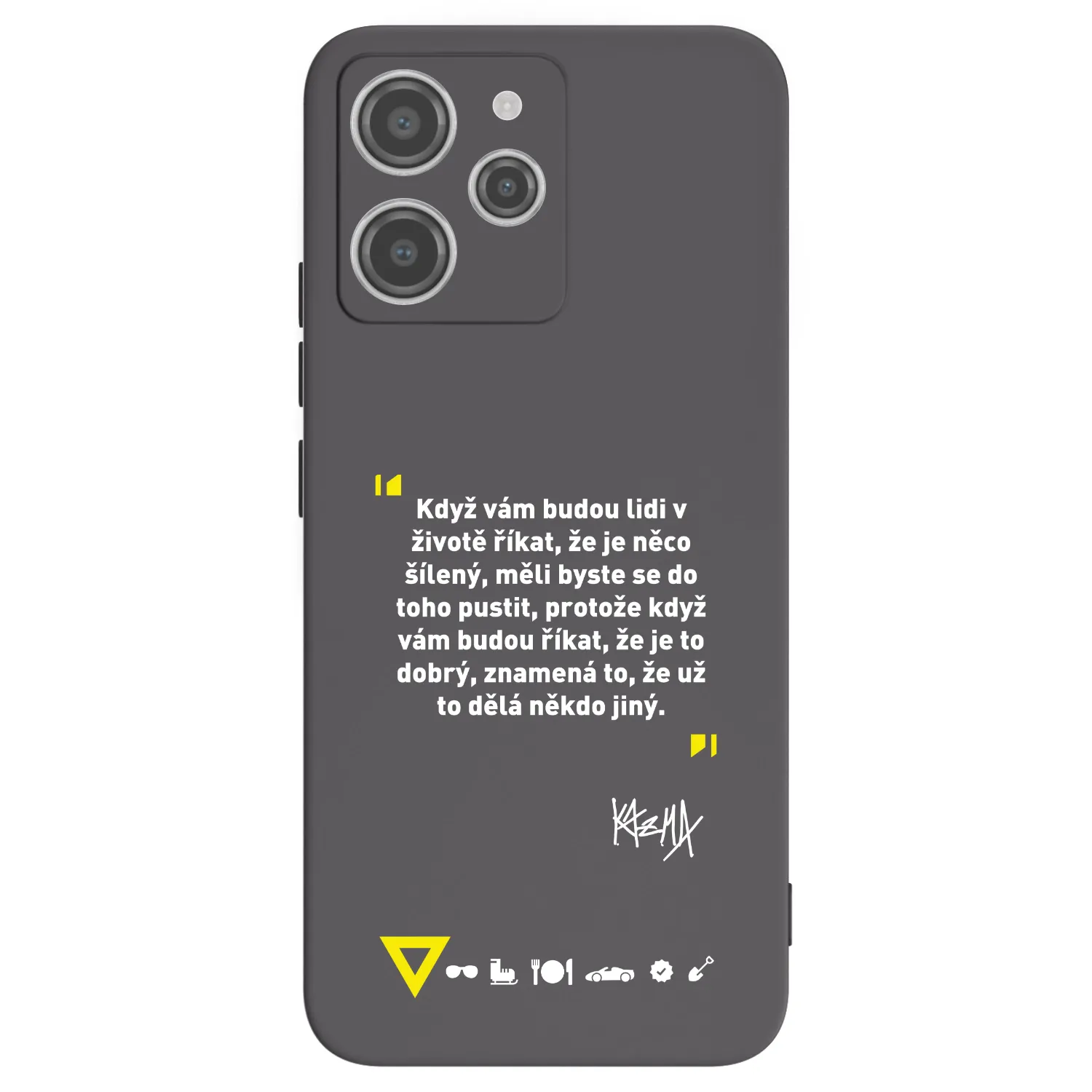 Silikónový čierny obal pre Xiaomi Redmi 12 4G - Kazma - MĚLI BYSTE SE DO TOHO PUSTIT