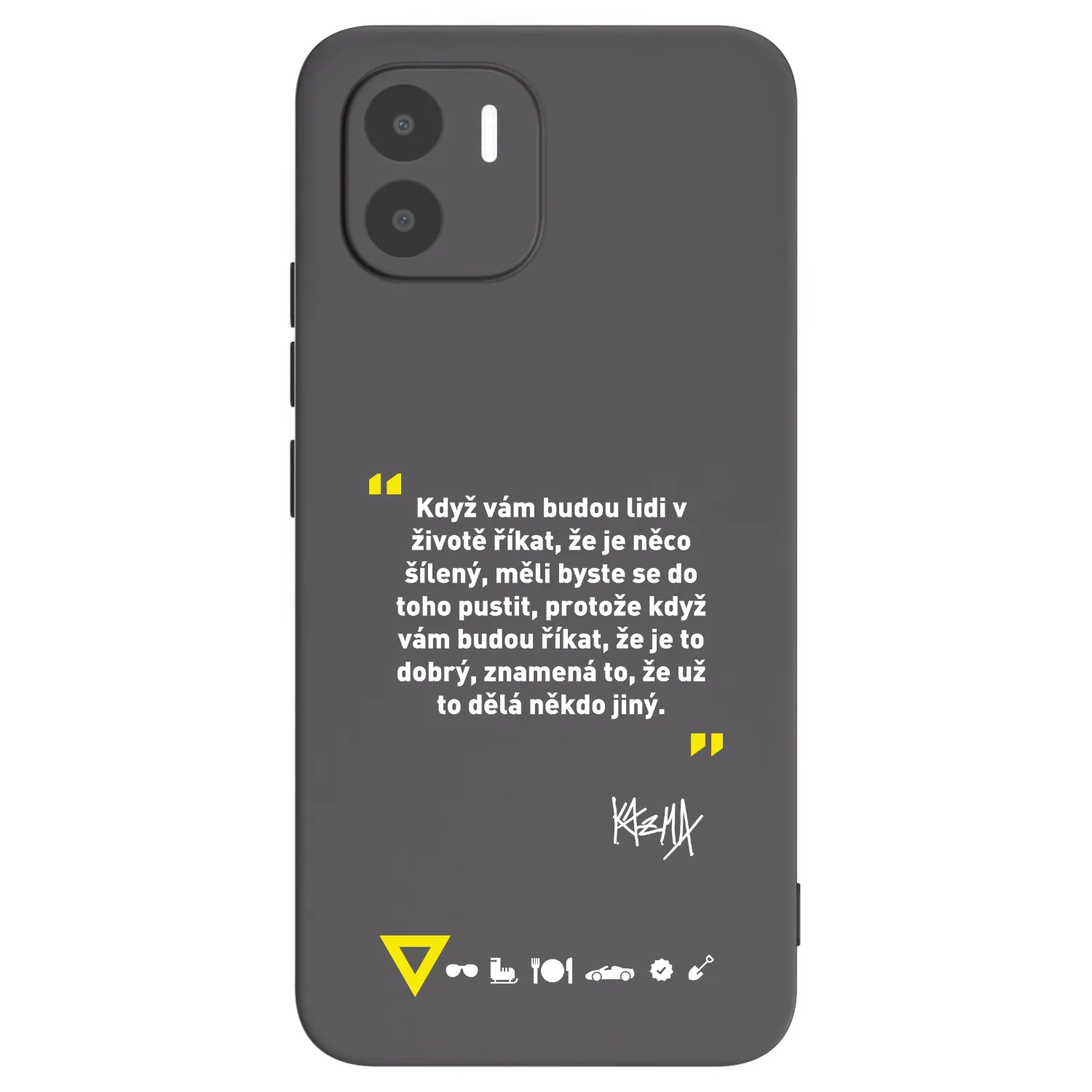 Picasee silikónový čierny obal pre Xiaomi Redmi A2 - Kazma - MĚLI BYSTE SE DO TOHO PUSTIT
