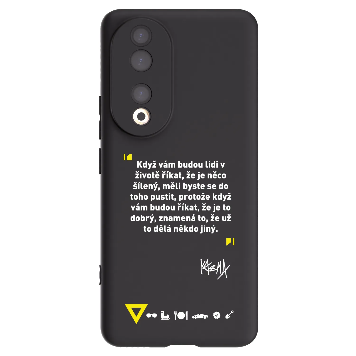 Picasee silikónový čierny obal pre Honor 90 5G - Kazma - MĚLI BYSTE SE DO TOHO PUSTIT
