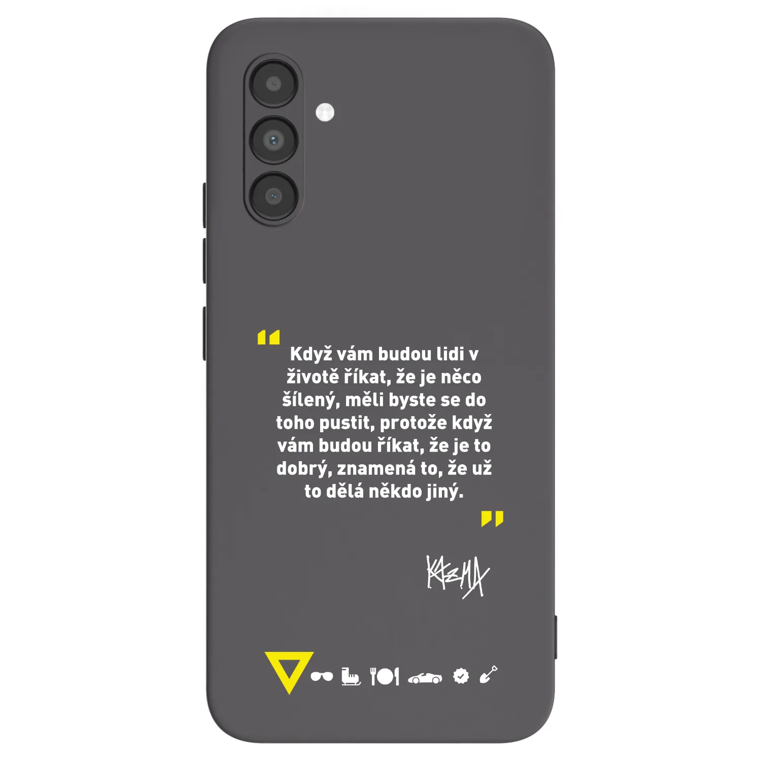 Picasee silikónový čierny obal pre Samsung Galaxy A04s A047F - Kazma - MĚLI BYSTE SE DO TOHO PUSTIT