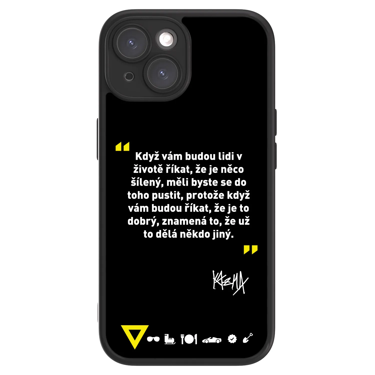 ULTIMATE CASE pro Apple iPhone 15 - Kazma - MĚLI BYSTE SE DO TOHO PUSTIT