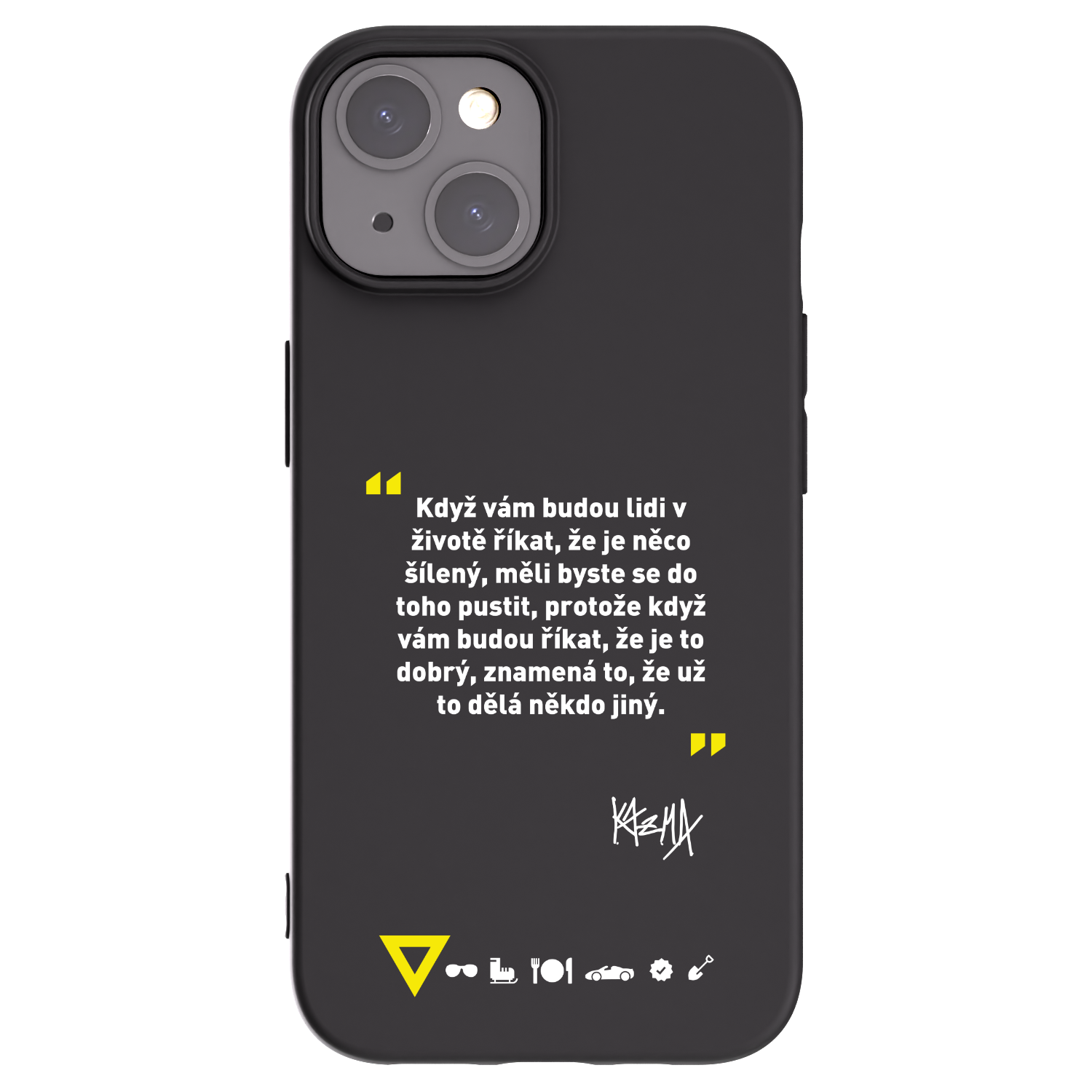 Picasee silikónový čierny obal pre Apple iPhone 15 - Kazma - MĚLI BYSTE SE DO TOHO PUSTIT
