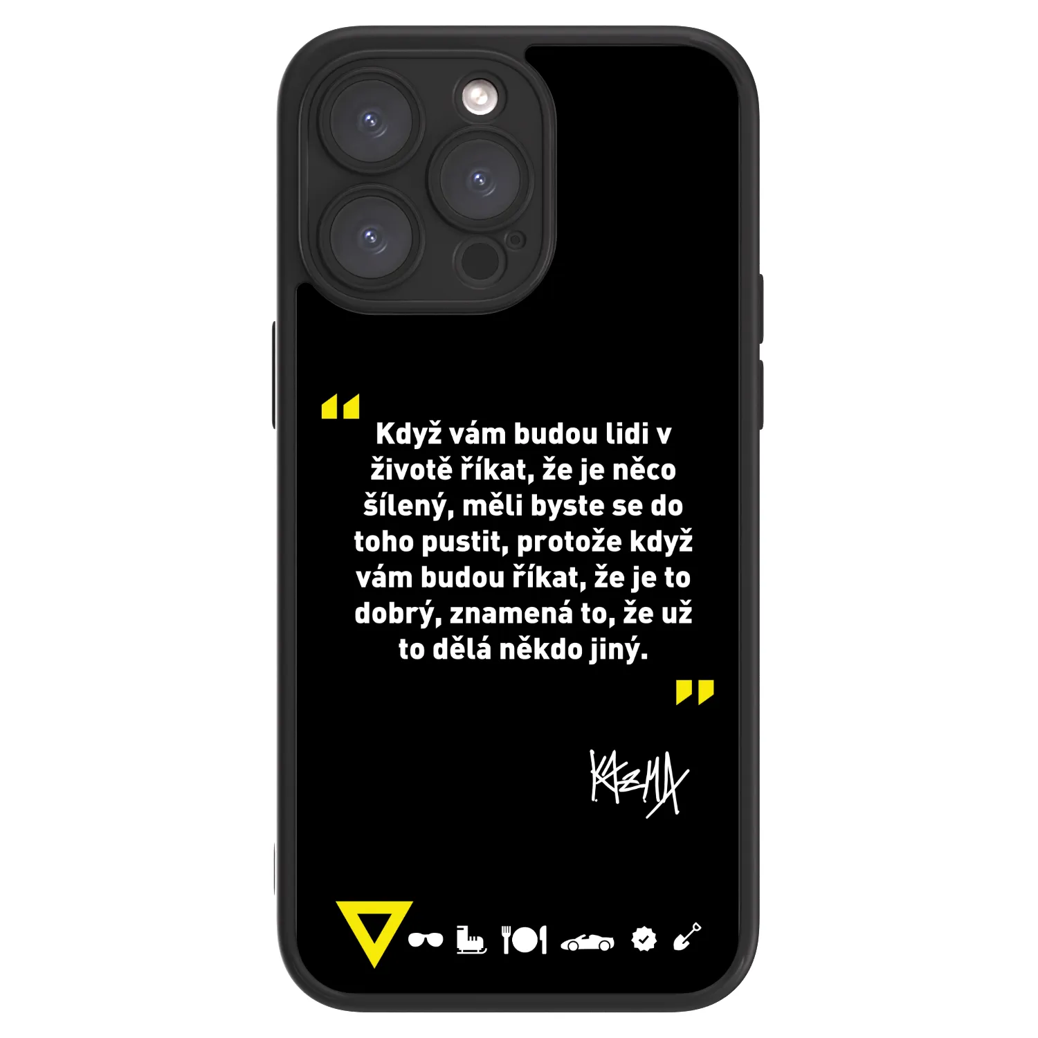 Picasee ULTIMATE CASE pro Apple iPhone 15 Pro Max - Kazma - MĚLI BYSTE SE DO TOHO PUSTIT