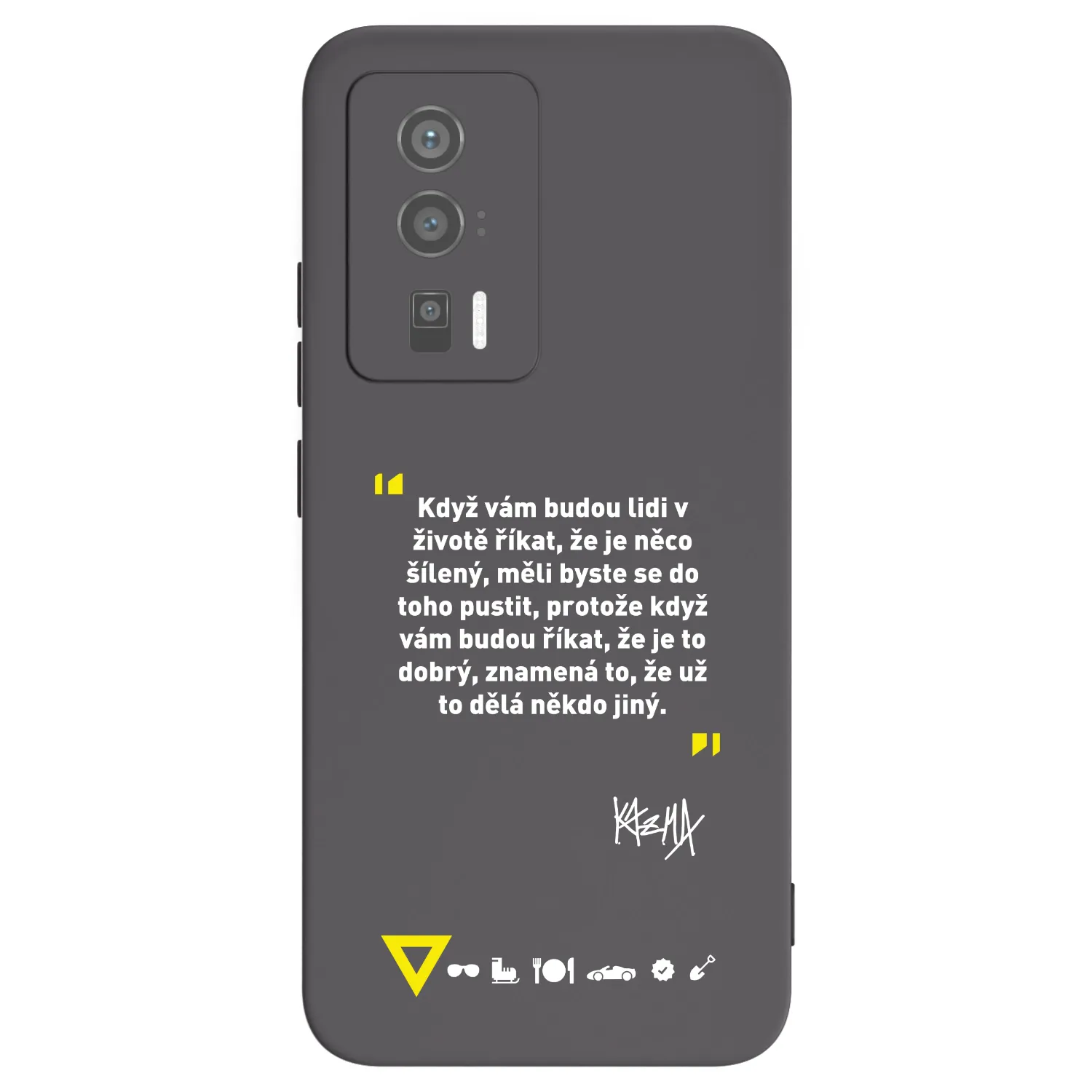 Picasee silikónový čierny obal pre Xiaomi Poco F5 Pro 5G - Kazma - MĚLI BYSTE SE DO TOHO PUSTIT