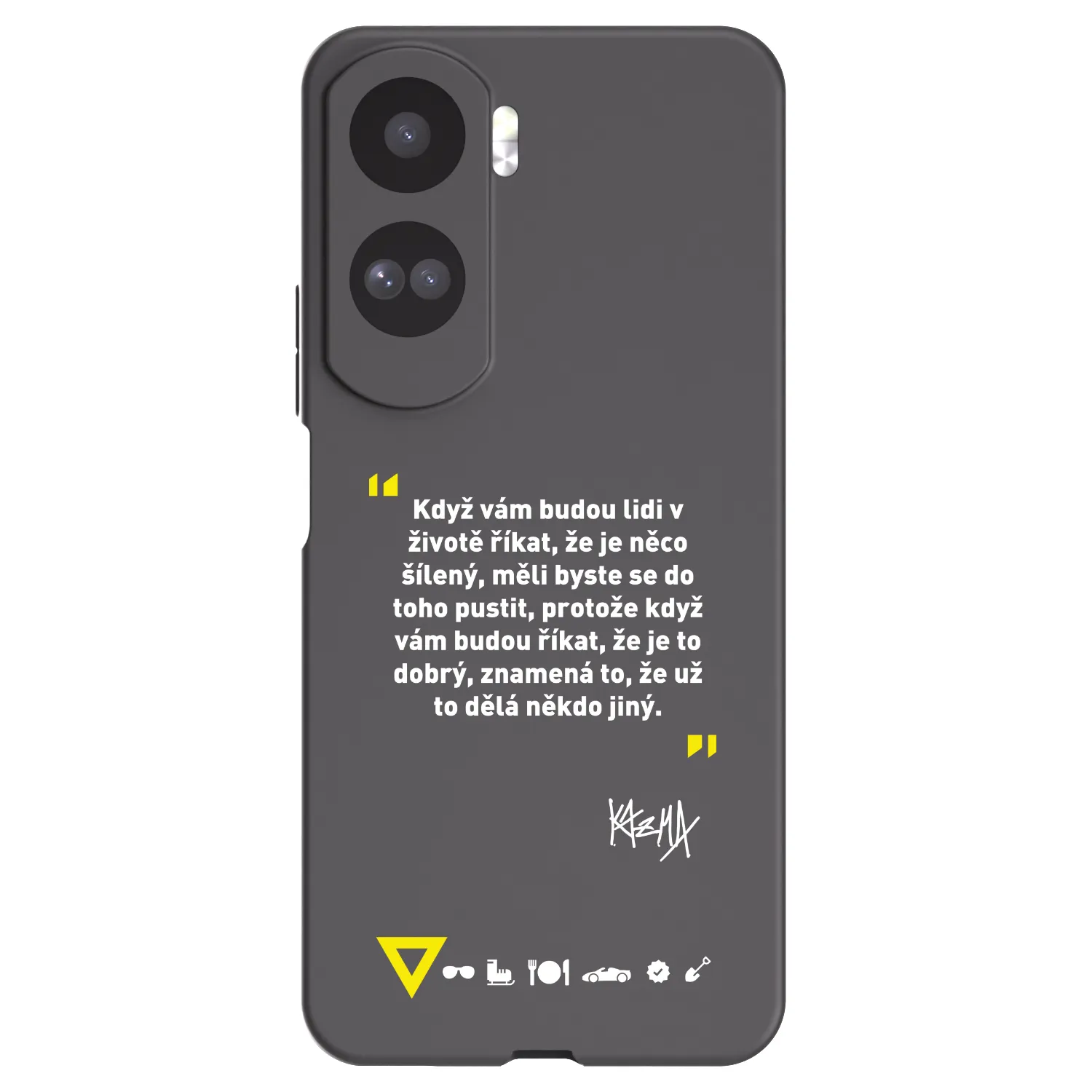 Picasee silikónový čierny obal pre Honor 90 Lite 5G - Kazma - MĚLI BYSTE SE DO TOHO PUSTIT