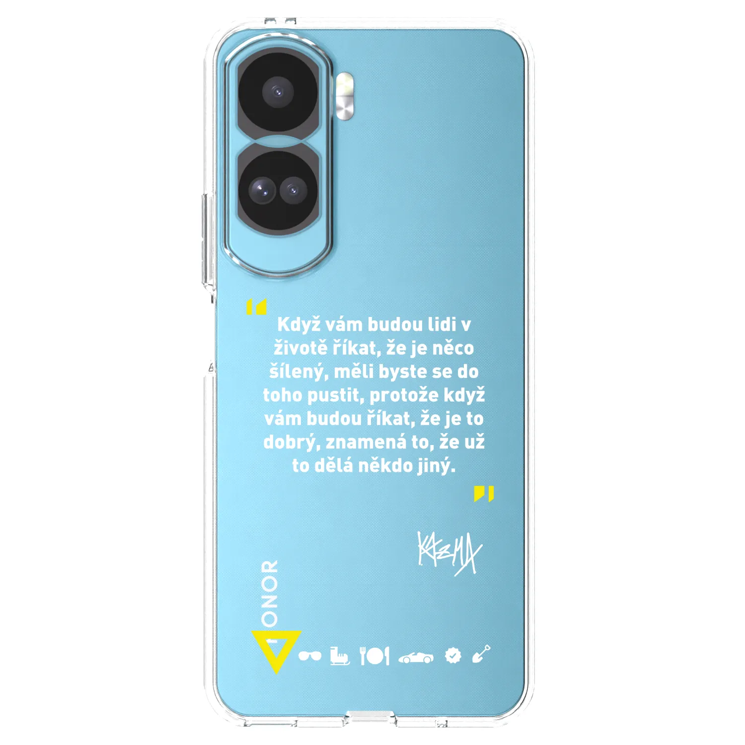 Picasee silikónový prehľadný obal pre Honor 90 Lite 5G - Kazma - MĚLI BYSTE SE DO TOHO PUSTIT