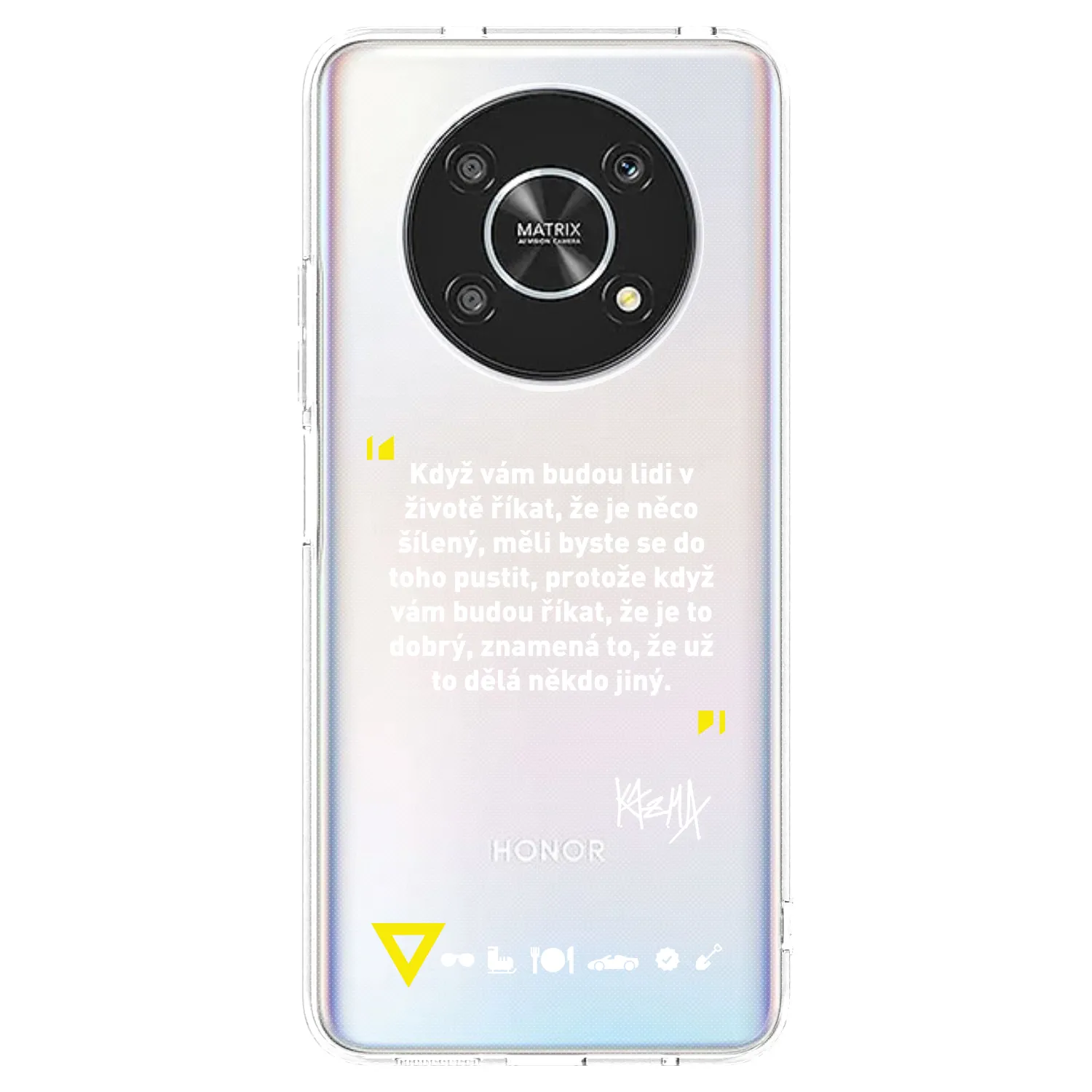 Picasee silikónový prehľadný obal pre Honor Magic4 Lite 5G - Kazma - MĚLI BYSTE SE DO TOHO PUSTIT