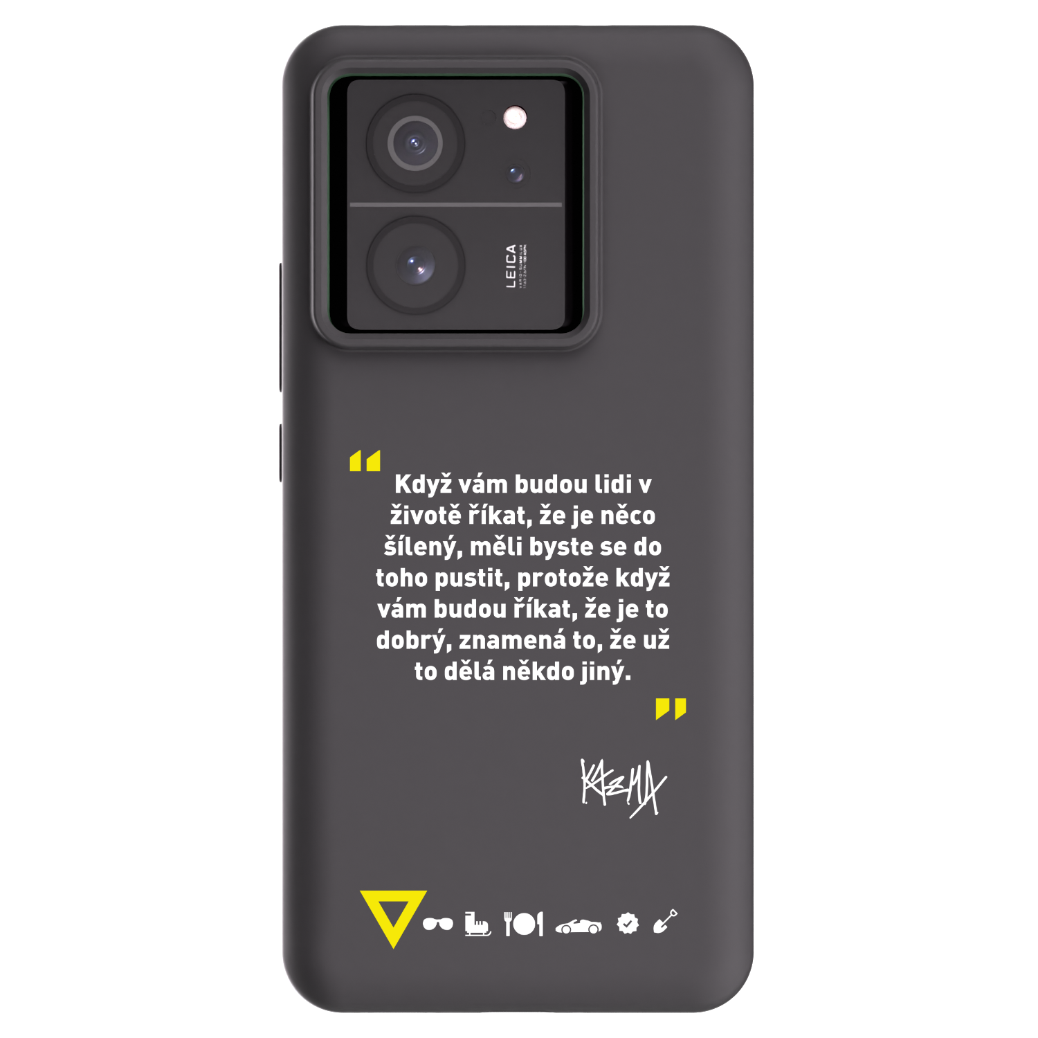 Picasee silikónový čierny obal pre Xiaomi 13T - Kazma - MĚLI BYSTE SE DO TOHO PUSTIT