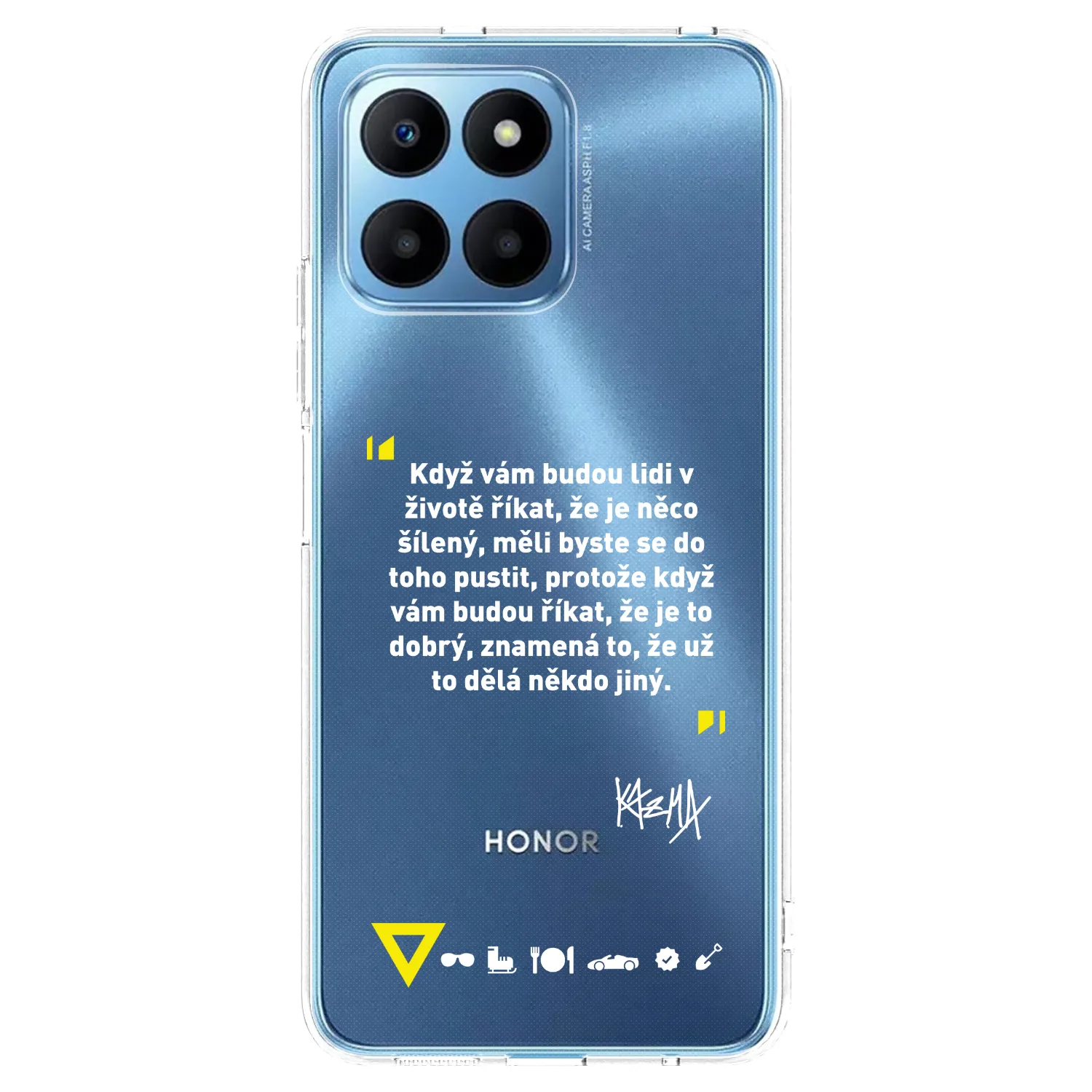 Picasee silikónový prehľadný obal pre Honor 70 Lite - Kazma - MĚLI BYSTE SE DO TOHO PUSTIT