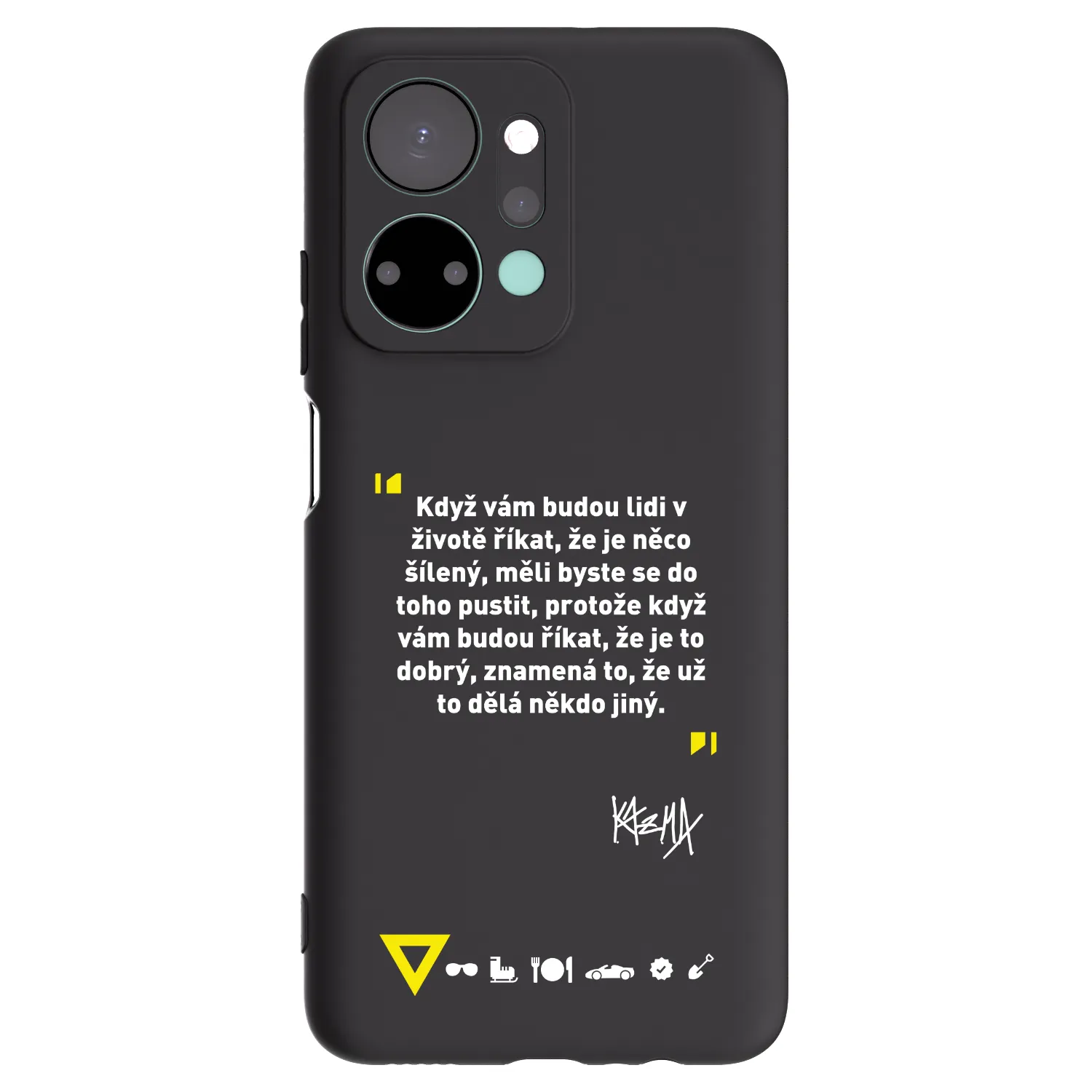 Picasee silikónový čierny obal pre Honor X7a - Kazma - MĚLI BYSTE SE DO TOHO PUSTIT