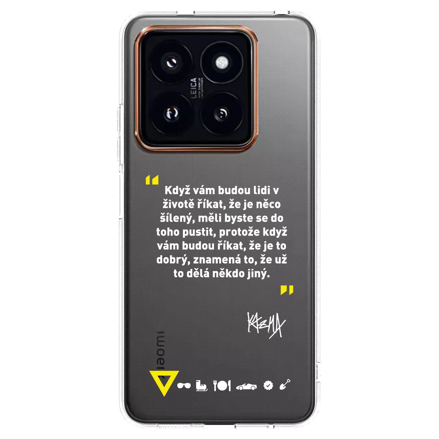 Silikónový prehľadný obal pre Xiaomi 14 Pro - Kazma - MĚLI BYSTE SE DO TOHO PUSTIT