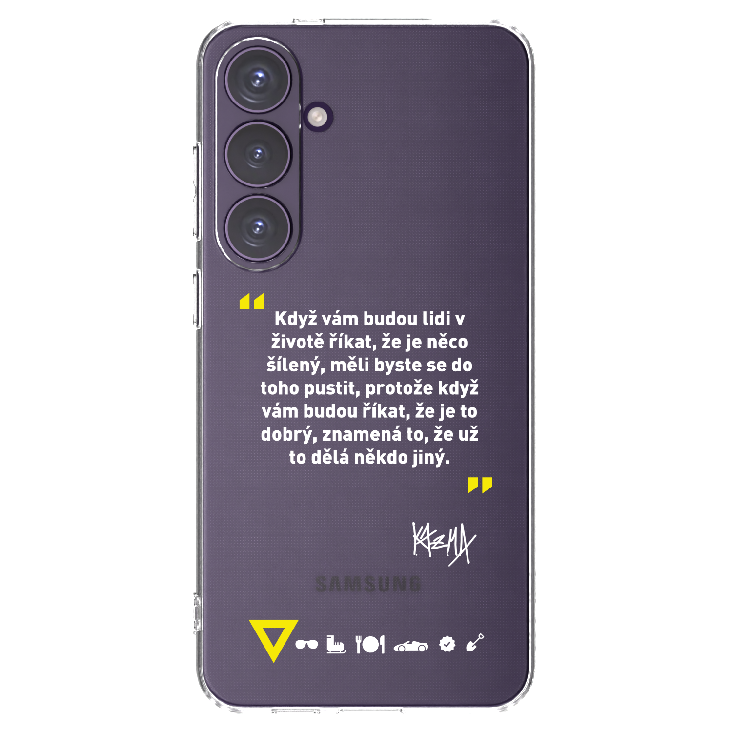 Picasee silikónový prehľadný obal pre Samsung Galaxy S24+ S926B 5G - Kazma - MĚLI BYSTE SE DO TOHO PUSTIT
