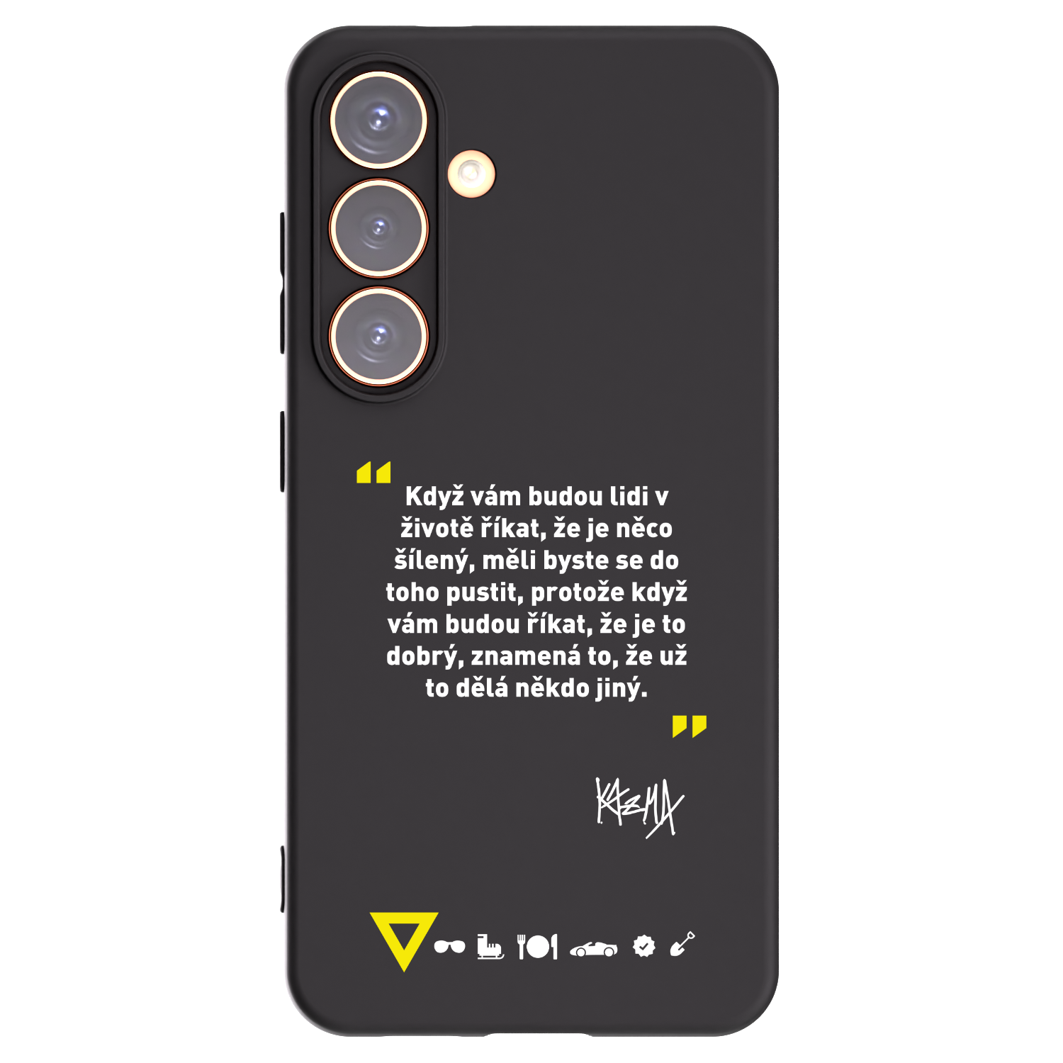 Picasee silikónový čierny obal pre Samsung Galaxy S24 S921B 5G - Kazma - MĚLI BYSTE SE DO TOHO PUSTIT