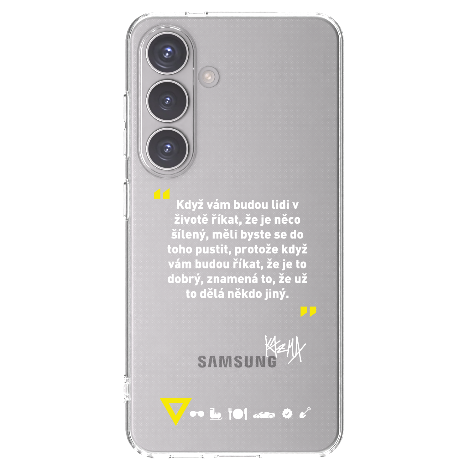 Picasee silikónový prehľadný obal pre Samsung Galaxy S24 S921B 5G - Kazma - MĚLI BYSTE SE DO TOHO PUSTIT