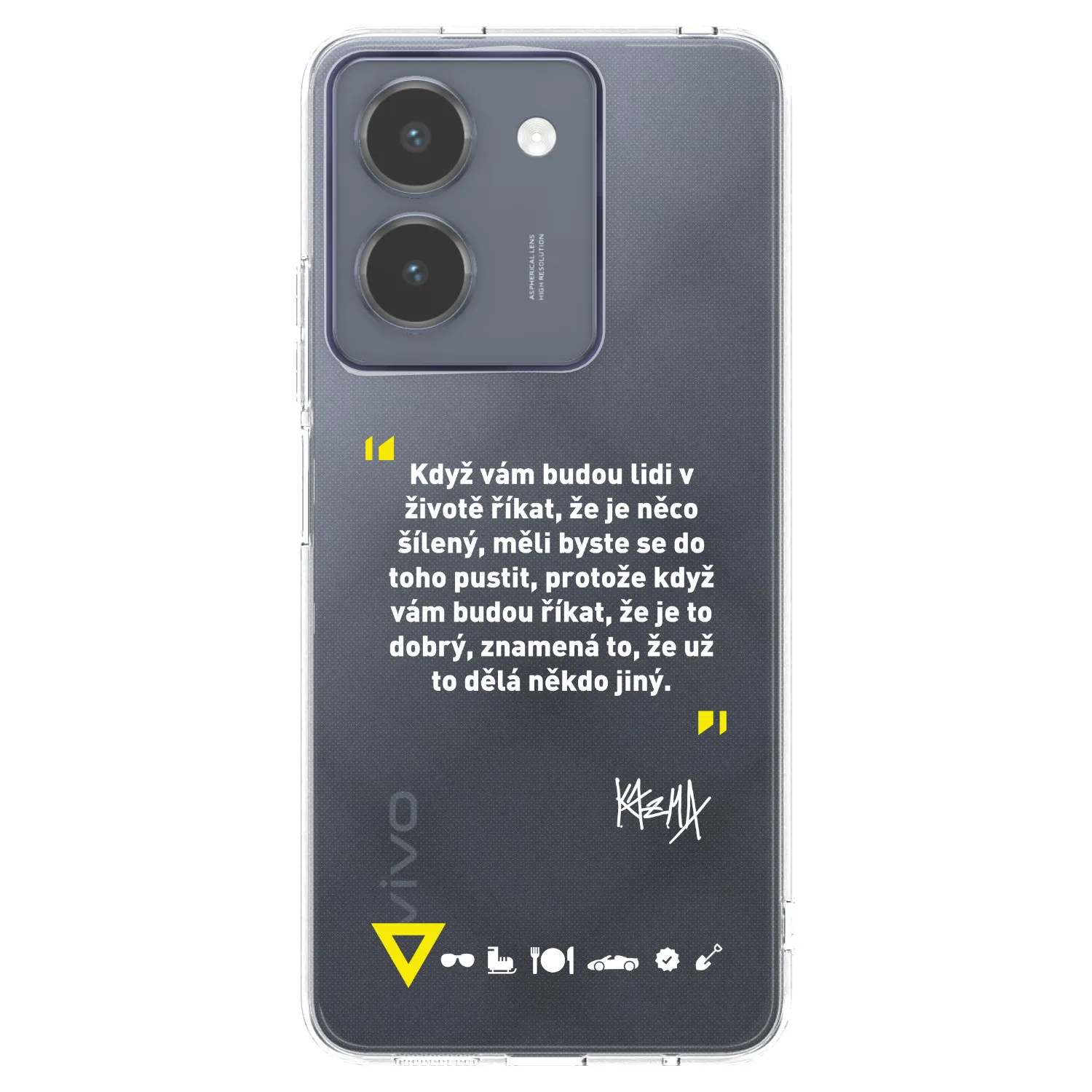 Picasee silikónový prehľadný obal pre Vivo Y36 4G - Kazma - MĚLI BYSTE SE DO TOHO PUSTIT