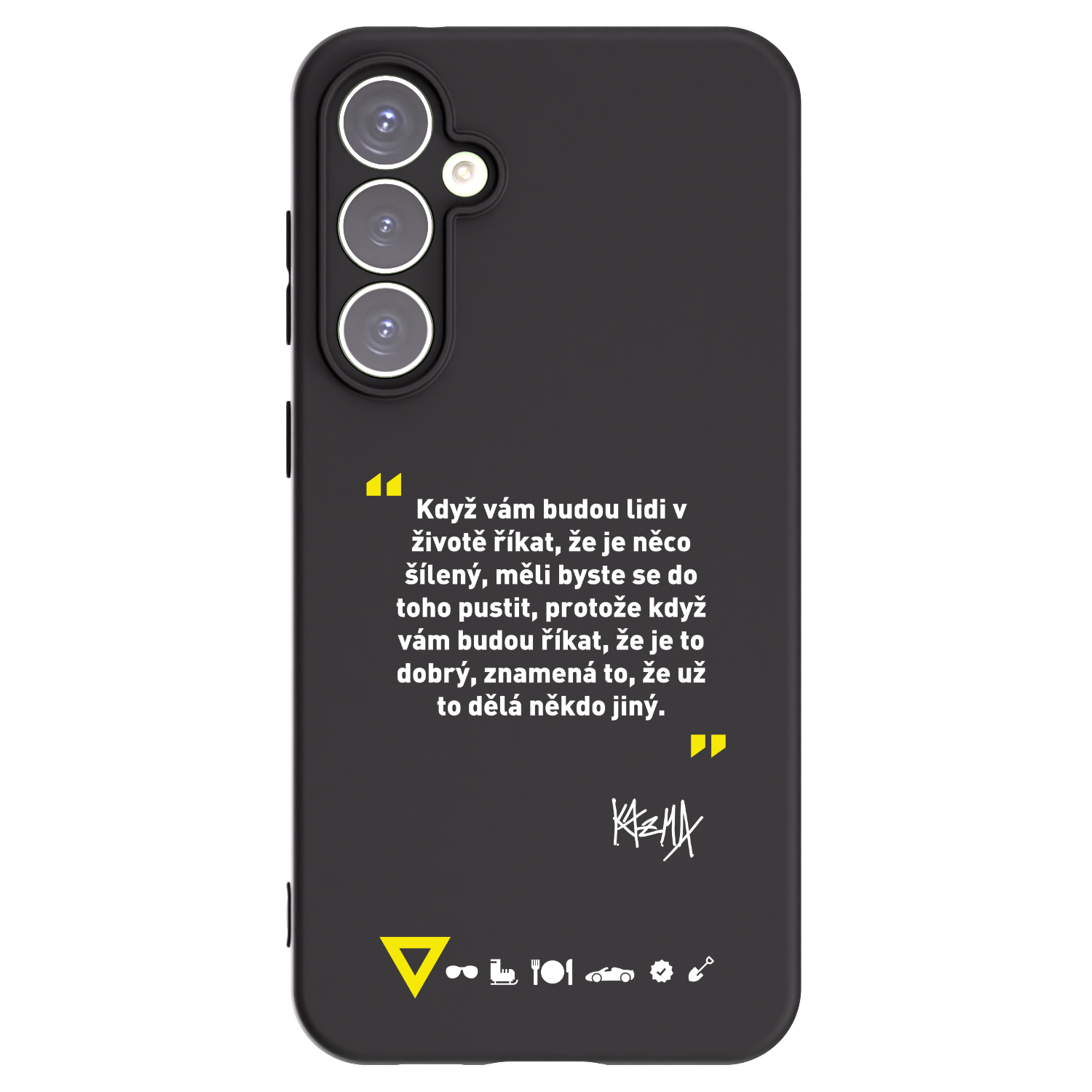 Picasee silikónový čierny obal pre Samsung Galaxy S23 FE S711B - Kazma - MĚLI BYSTE SE DO TOHO PUSTIT