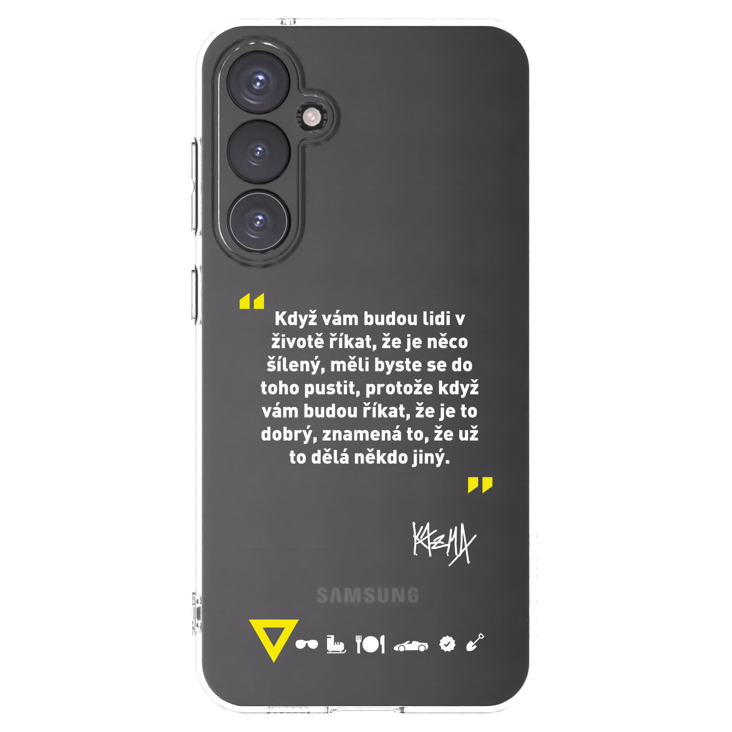 Picasee silikónový prehľadný obal pre Samsung Galaxy S23 FE S711B - Kazma - MĚLI BYSTE SE DO TOHO PUSTIT