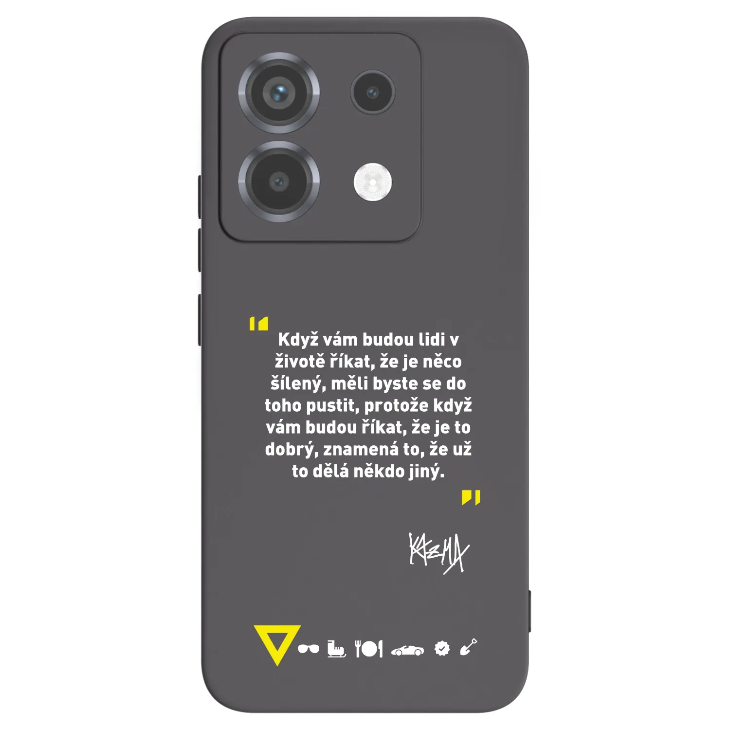 Picasee silikónový čierny obal pre Xiaomi Poco X6 - Kazma - MĚLI BYSTE SE DO TOHO PUSTIT