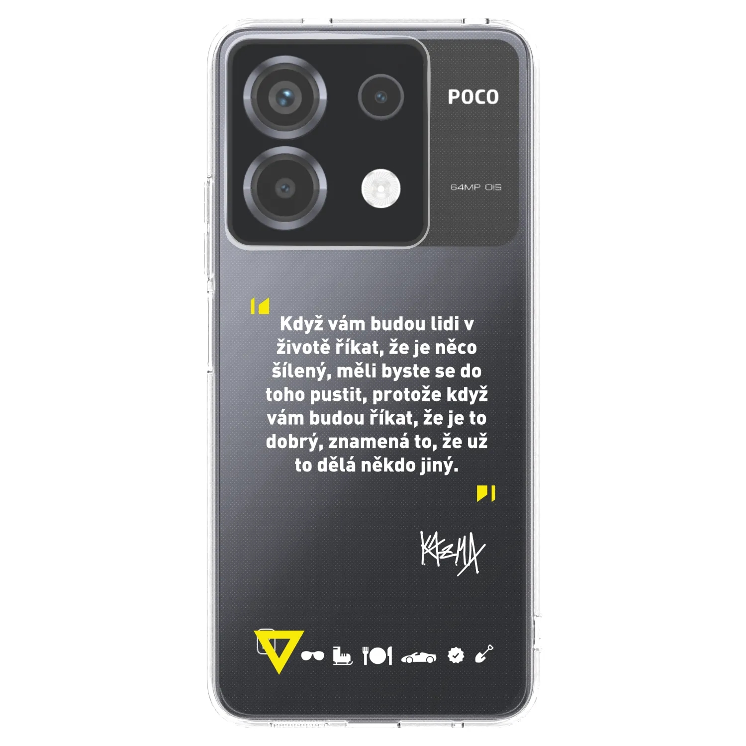Picasee silikónový prehľadný obal pre Xiaomi Poco X6 - Kazma - MĚLI BYSTE SE DO TOHO PUSTIT
