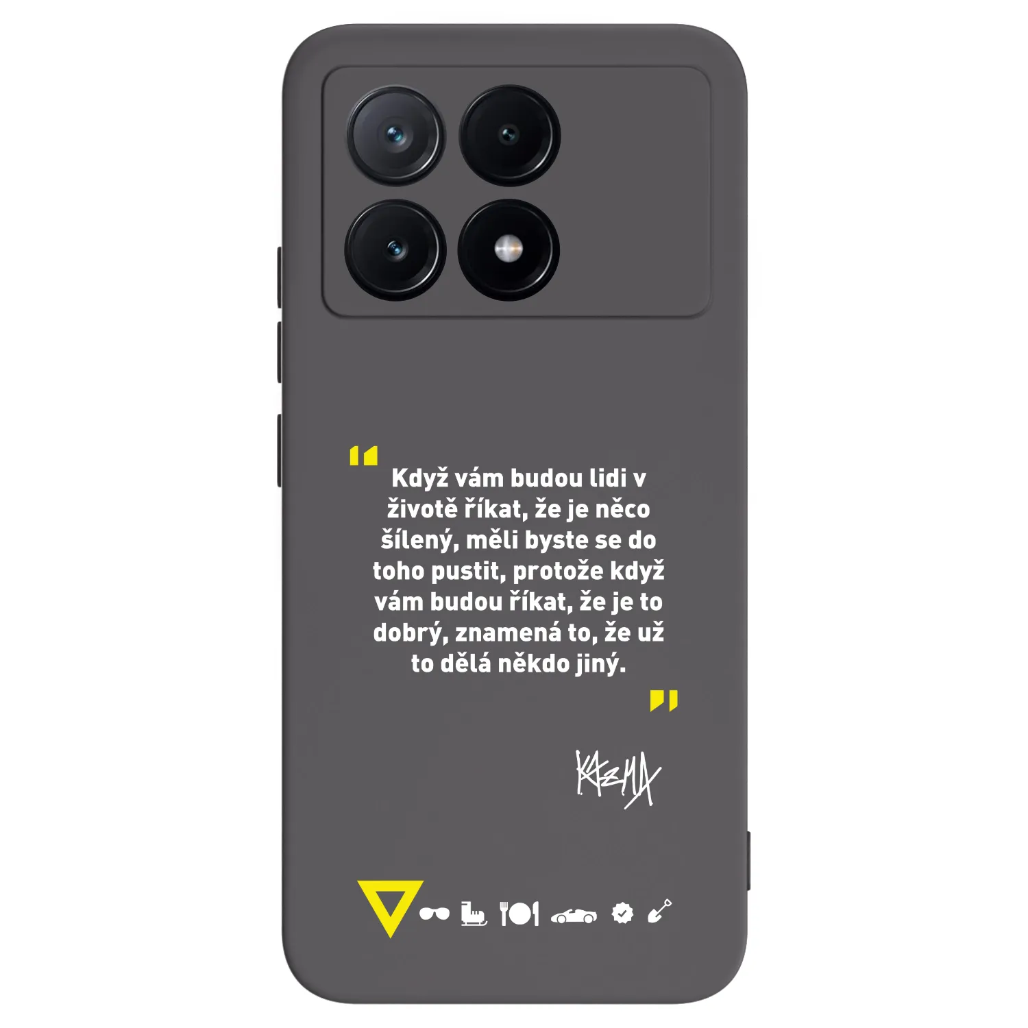Picasee silikónový čierny obal pre Xiaomi Poco X6 Pro - Kazma - MĚLI BYSTE SE DO TOHO PUSTIT