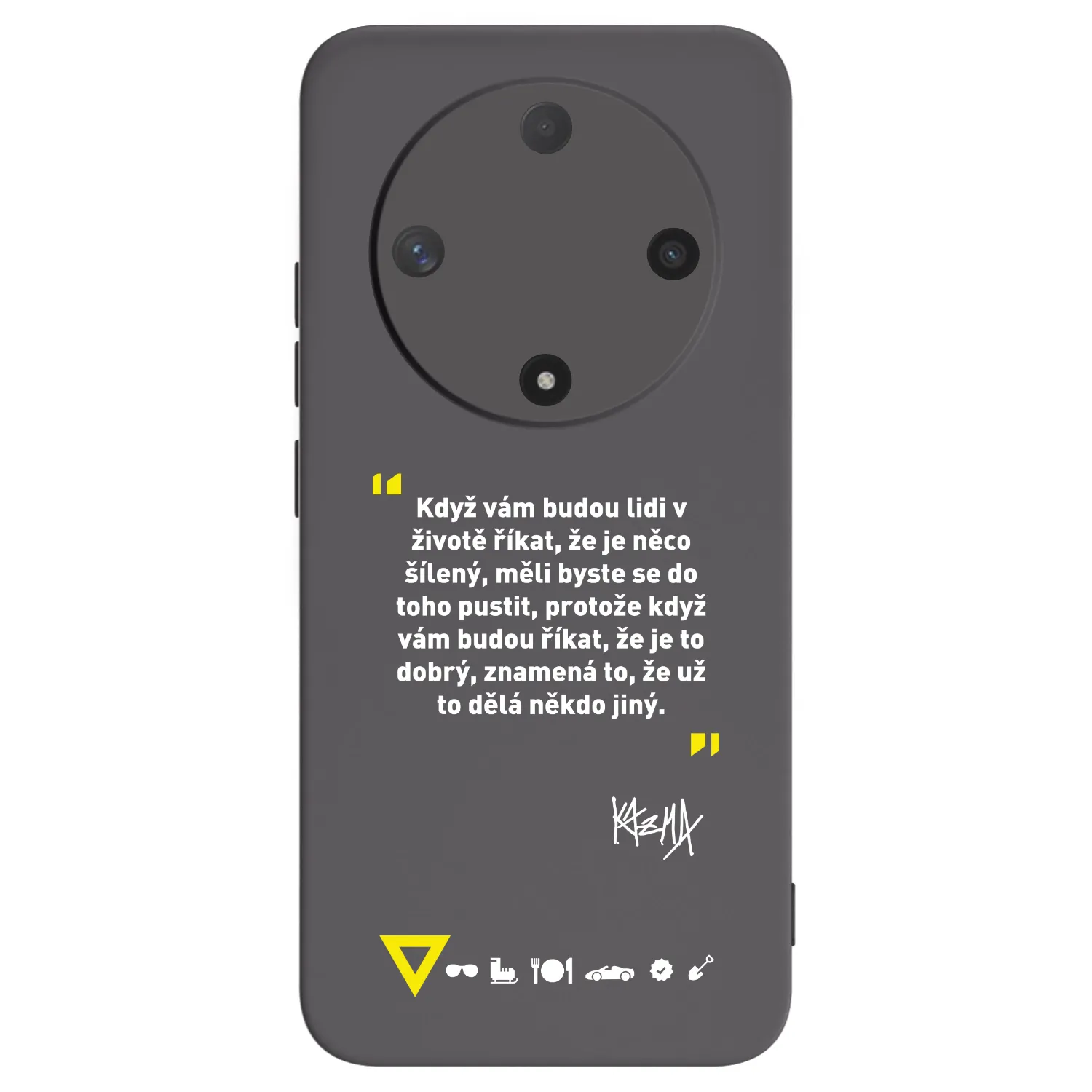 Picasee silikónový čierny obal pre Honor Magic6 Lite 5G - Kazma - MĚLI BYSTE SE DO TOHO PUSTIT
