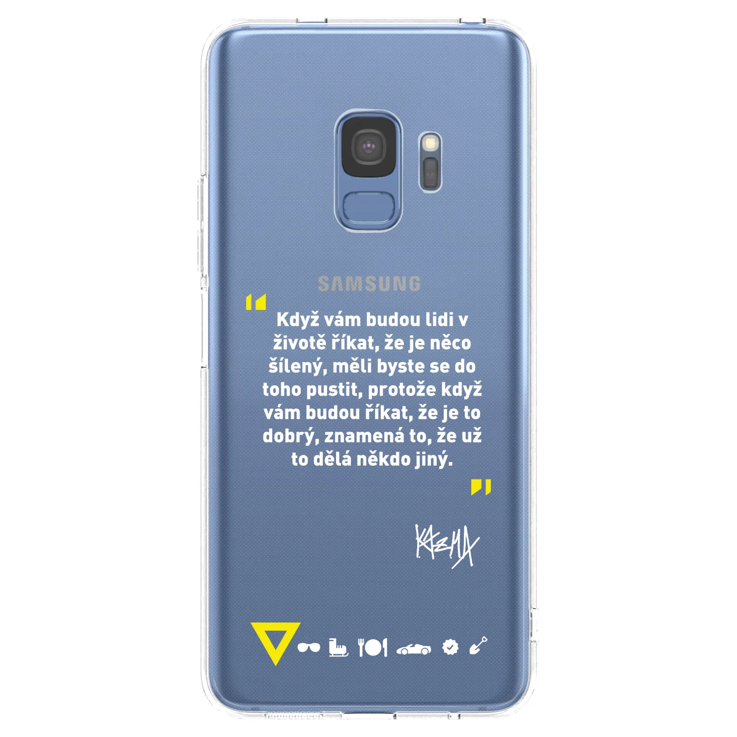 Picasee silikónový prehľadný obal pre Samsung Galaxy S9 G960F - Kazma - MĚLI BYSTE SE DO TOHO PUSTIT
