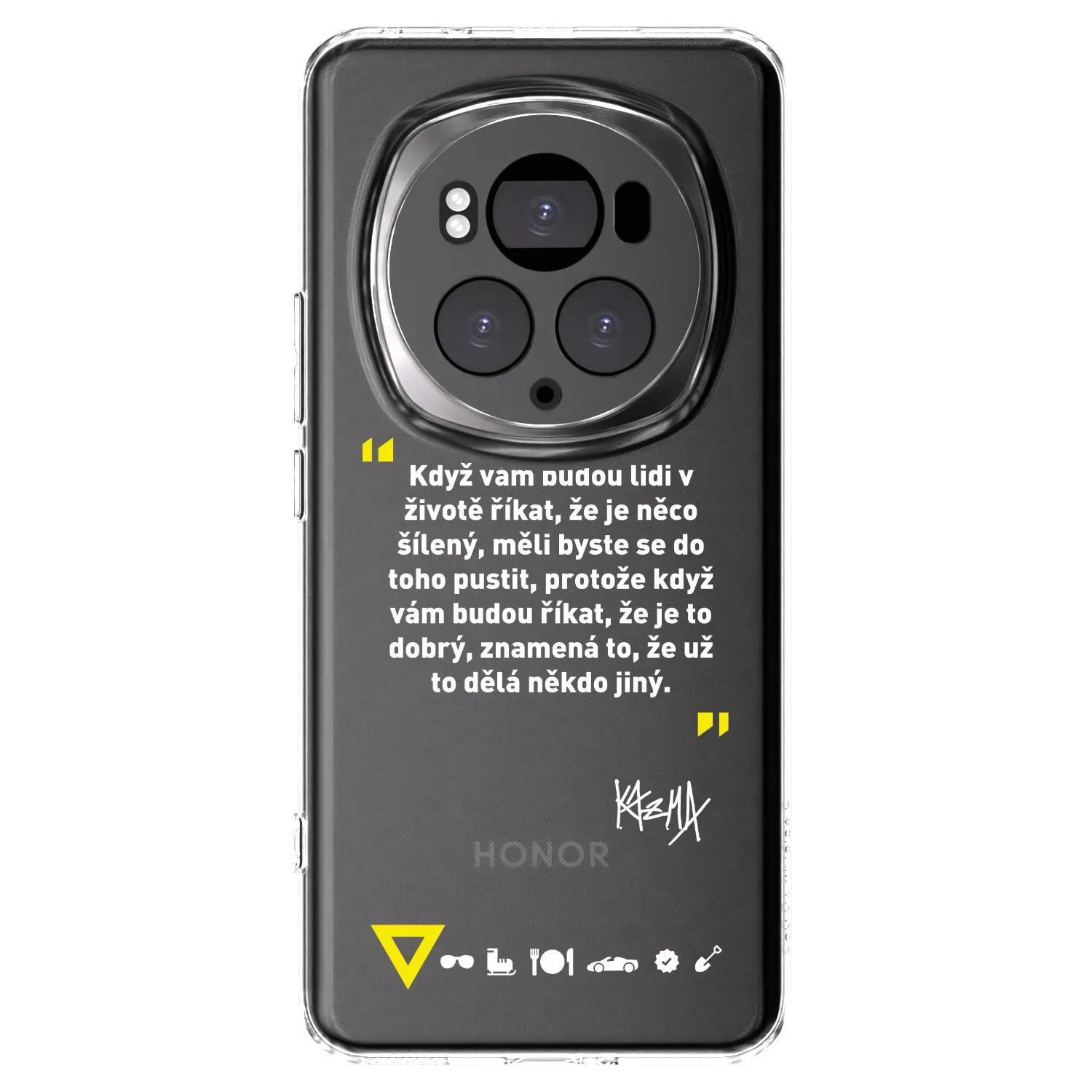 Picasee silikónový prehľadný obal pre Honor Magic6 Pro - Kazma - MĚLI BYSTE SE DO TOHO PUSTIT