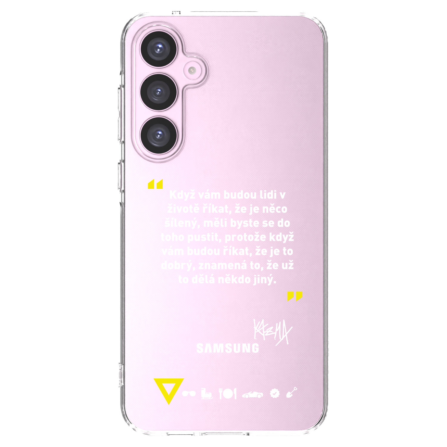 Picasee silikónový prehľadný obal pre Samsung Galaxy A55 5G A556B - Kazma - MĚLI BYSTE SE DO TOHO PUSTIT