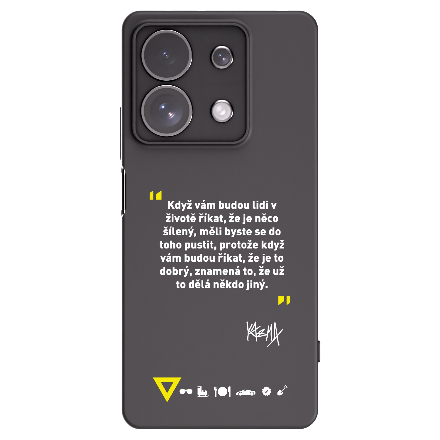 Silikónový čierny obal pre Xiaomi Redmi Note 13 Pro 4G - Kazma - MĚLI BYSTE SE DO TOHO PUSTIT