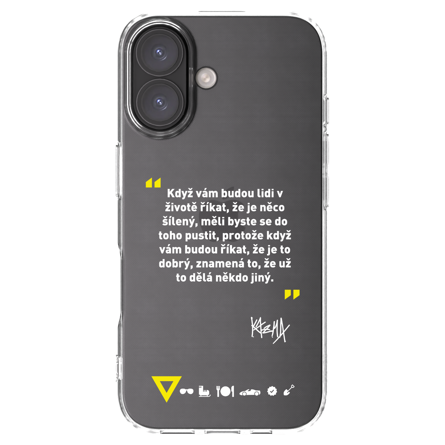 Picasee silikónový prehľadný obal pre Apple iPhone 16 - Kazma - MĚLI BYSTE SE DO TOHO PUSTIT