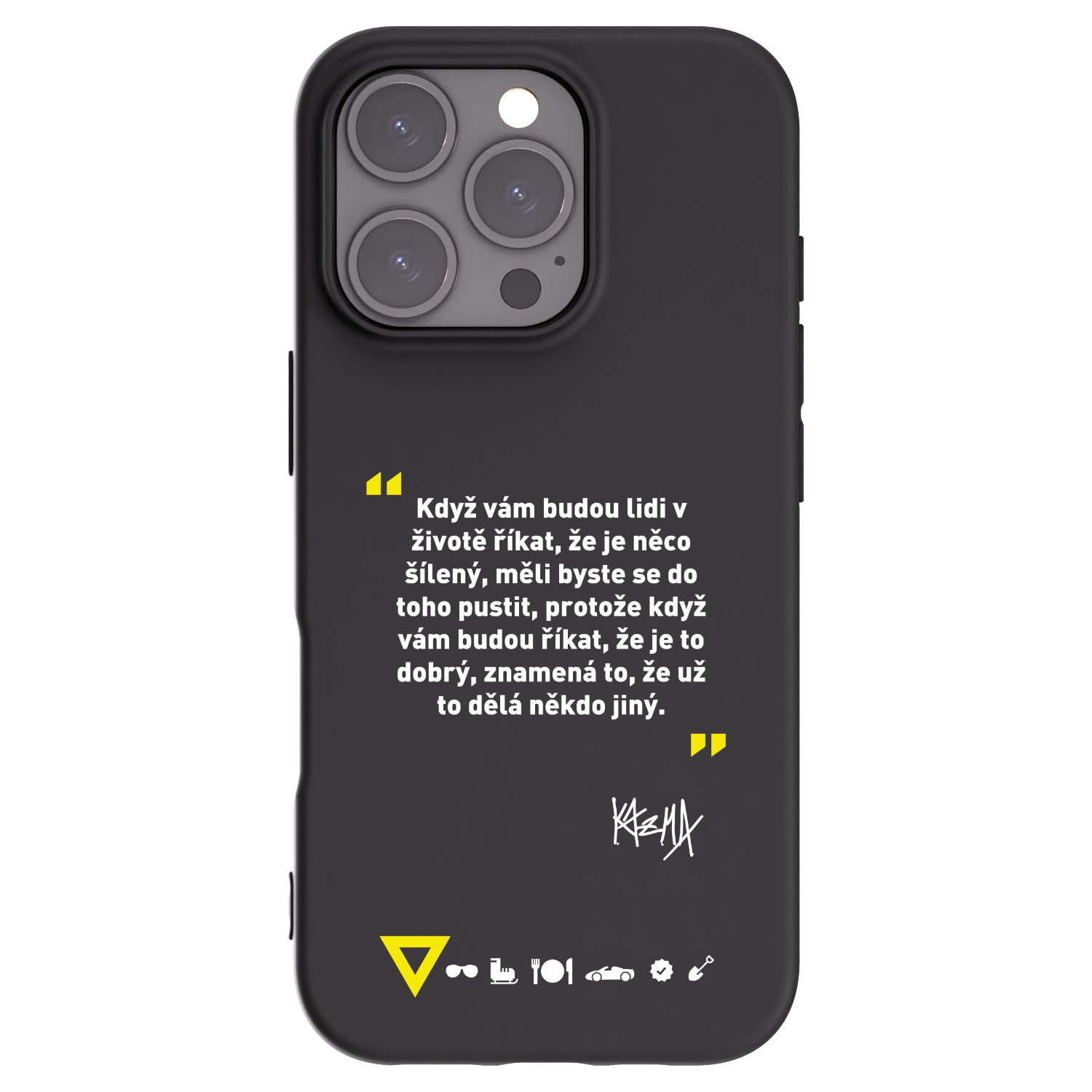 Picasee silikónový čierny obal pre Apple iPhone 16 Pro - Kazma - MĚLI BYSTE SE DO TOHO PUSTIT