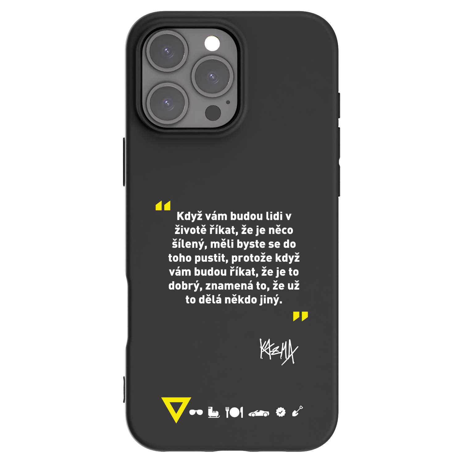 Picasee silikónový čierny obal pre Apple iPhone 16 Pro Max - Kazma - MĚLI BYSTE SE DO TOHO PUSTIT
