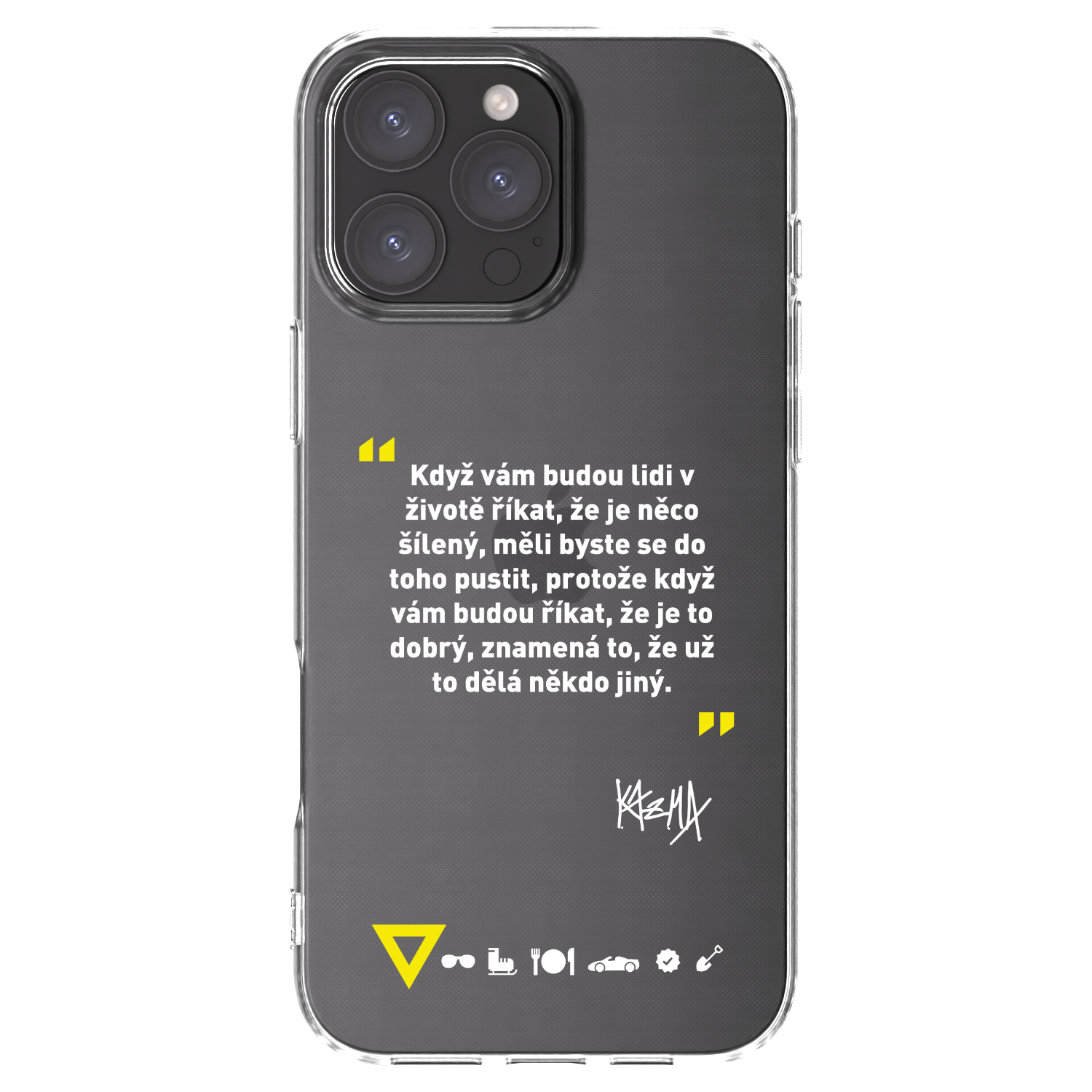 Picasee silikónový prehľadný obal pre Apple iPhone 16 Pro Max - Kazma - MĚLI BYSTE SE DO TOHO PUSTIT