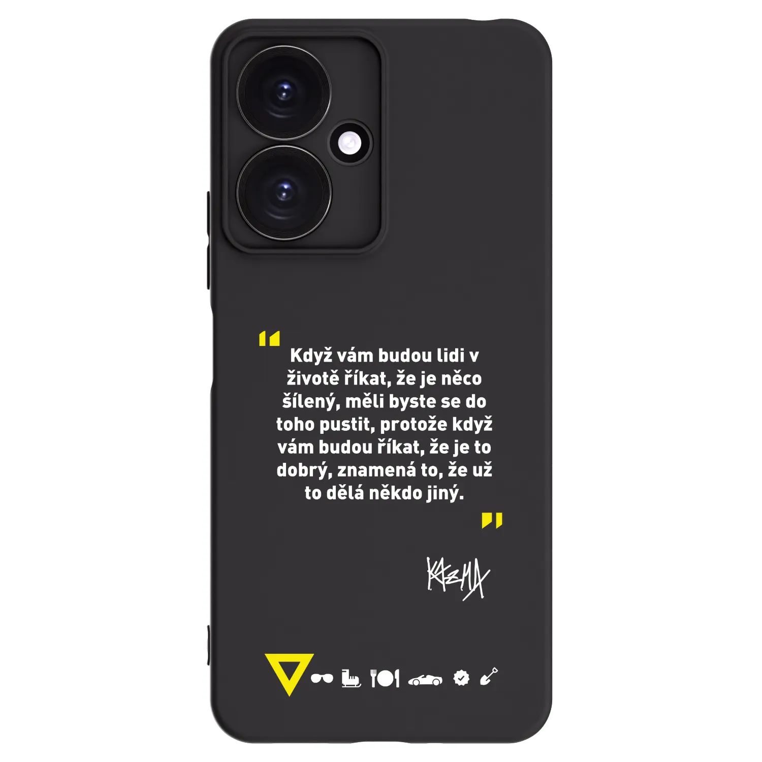 Picasee silikónový čierny obal pre Xiaomi Redmi 13C 5G - Kazma - MĚLI BYSTE SE DO TOHO PUSTIT
